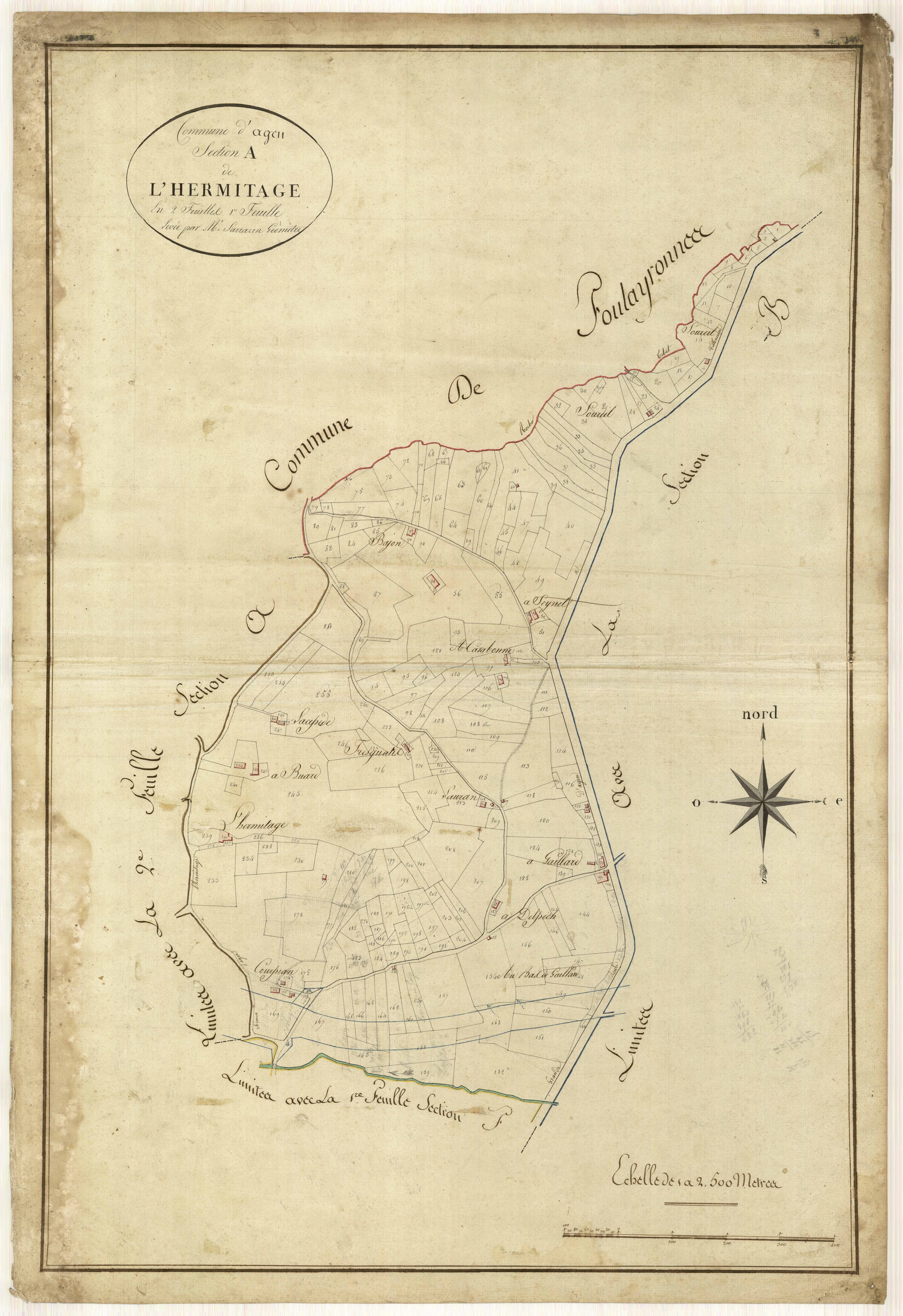 Plan primitif, feuille-A1, Agen