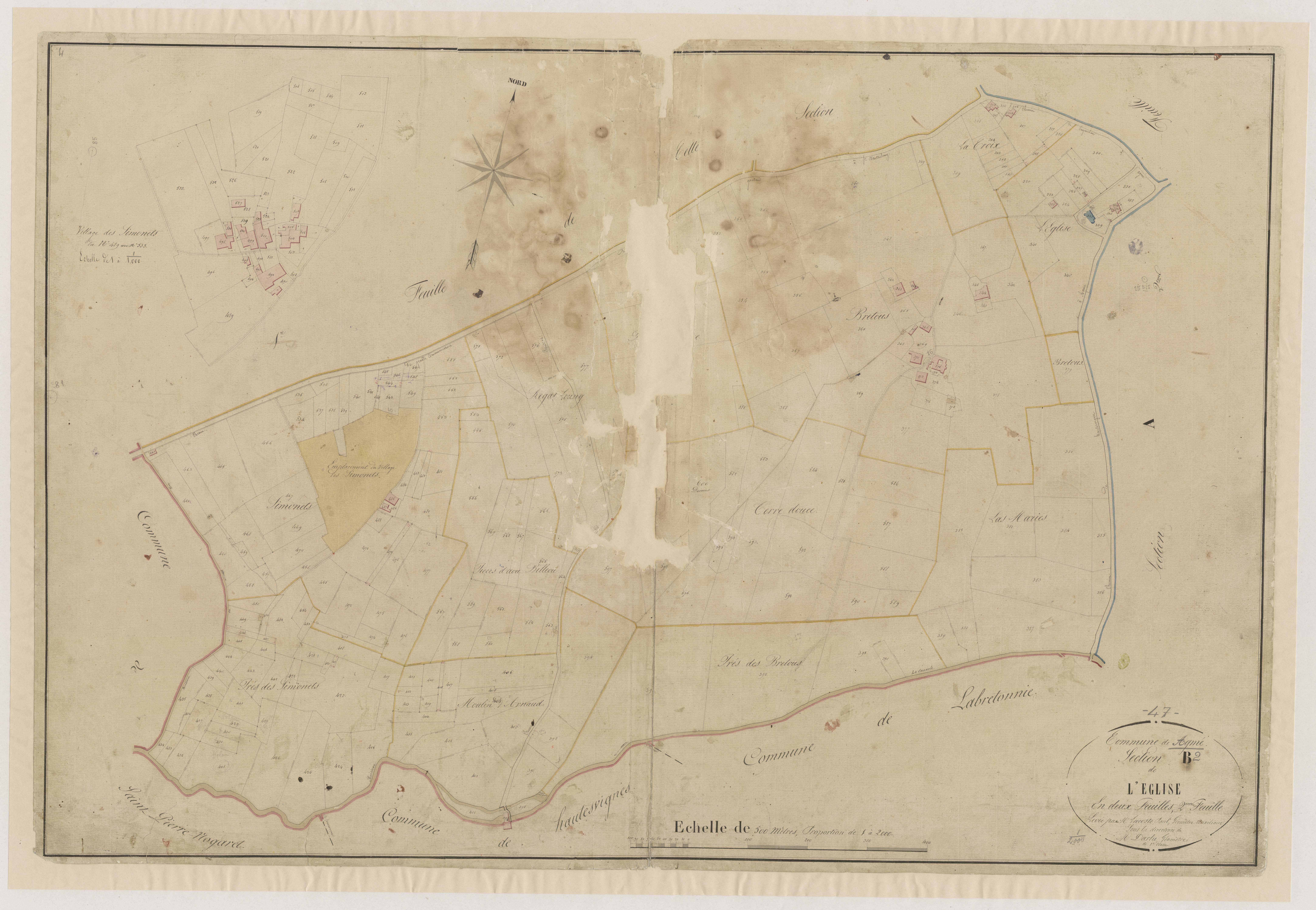 Plan napoléonien-B2 L’eglise, Agmé