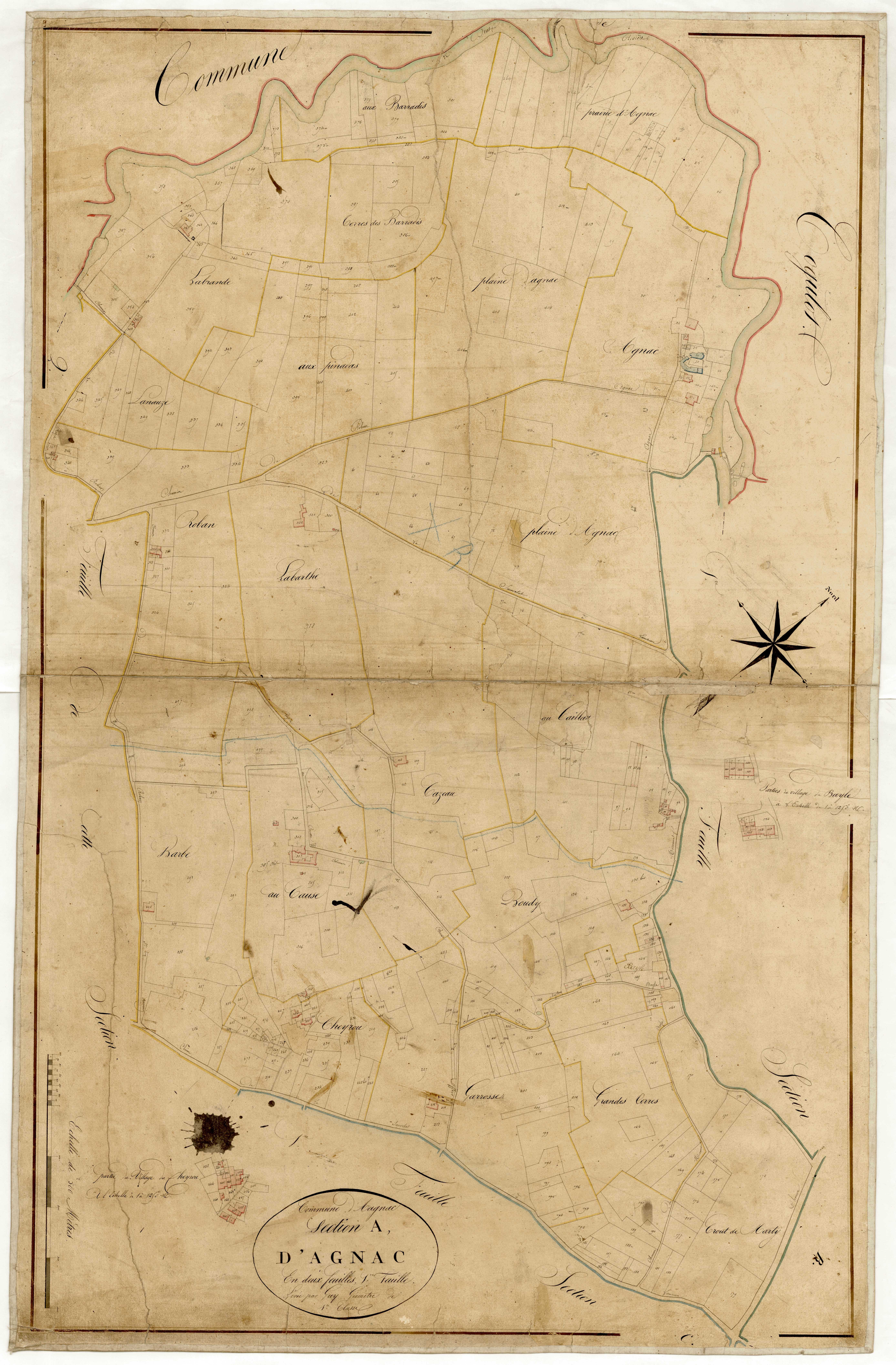 Plan napoléonien-A1 Agnac, Agnac