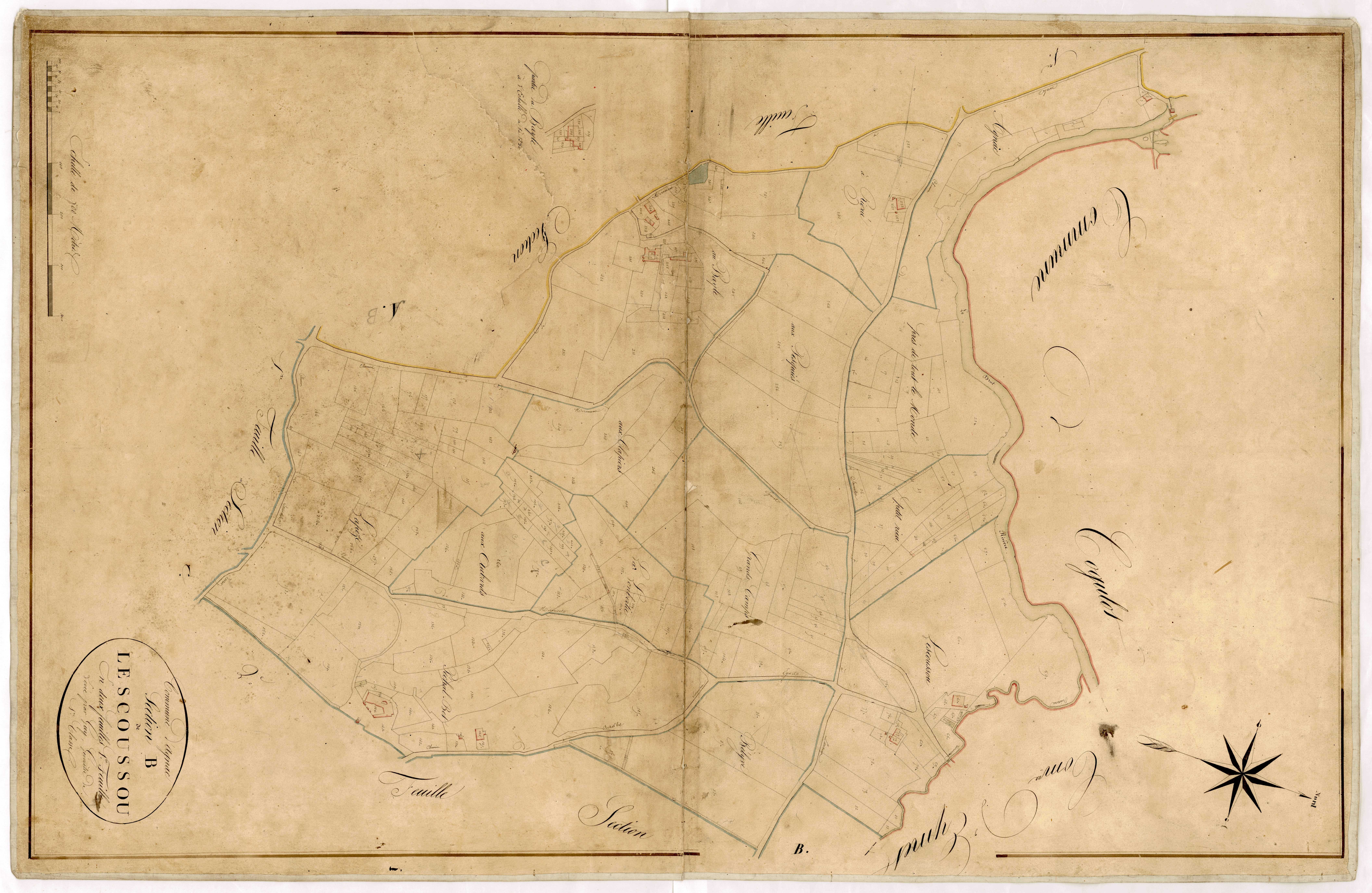 Plan napoléonien-B1 Lescoussou, Agnac
