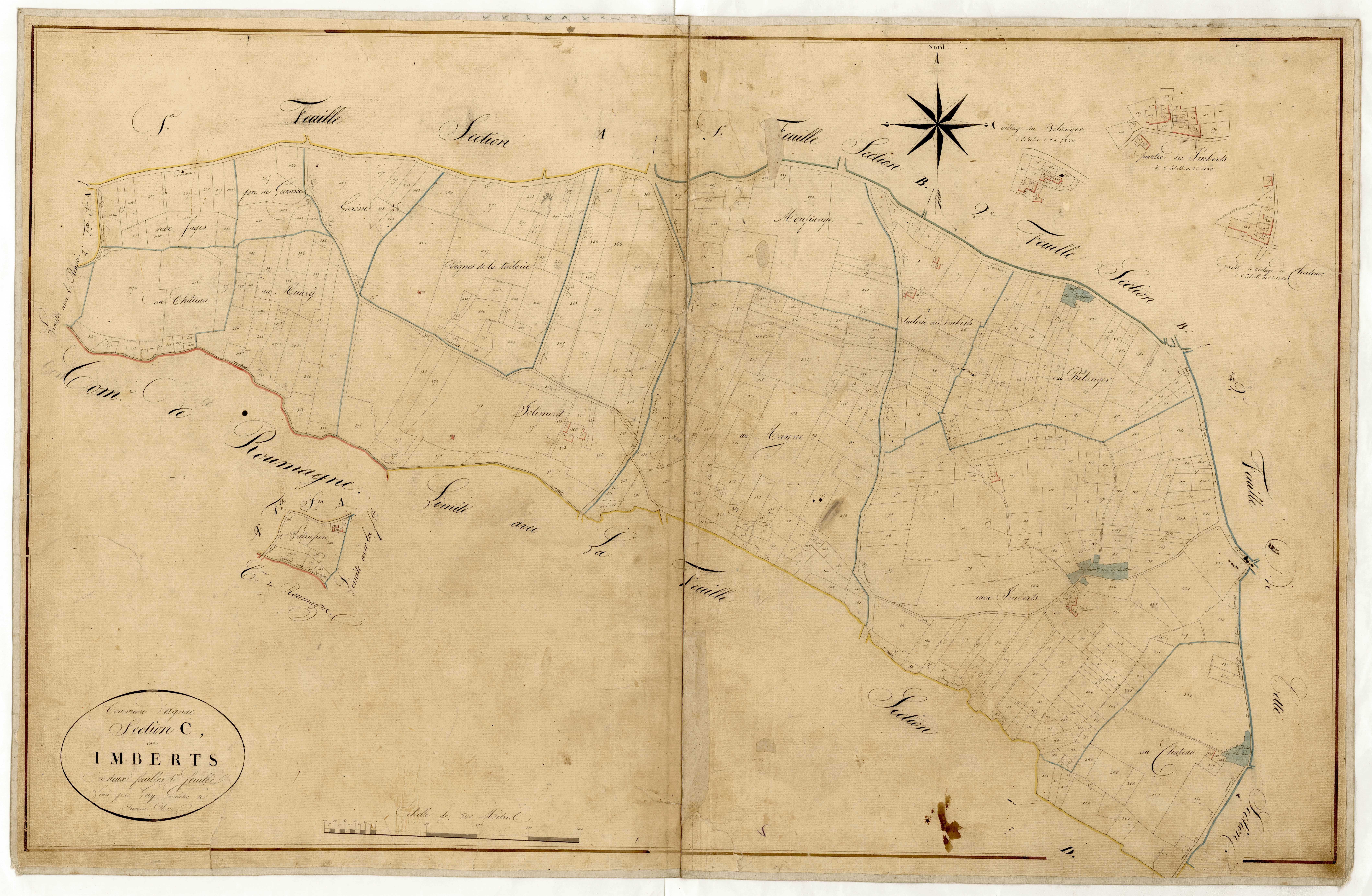 Plan napoléonien-C1 Les Imberts, Agnac