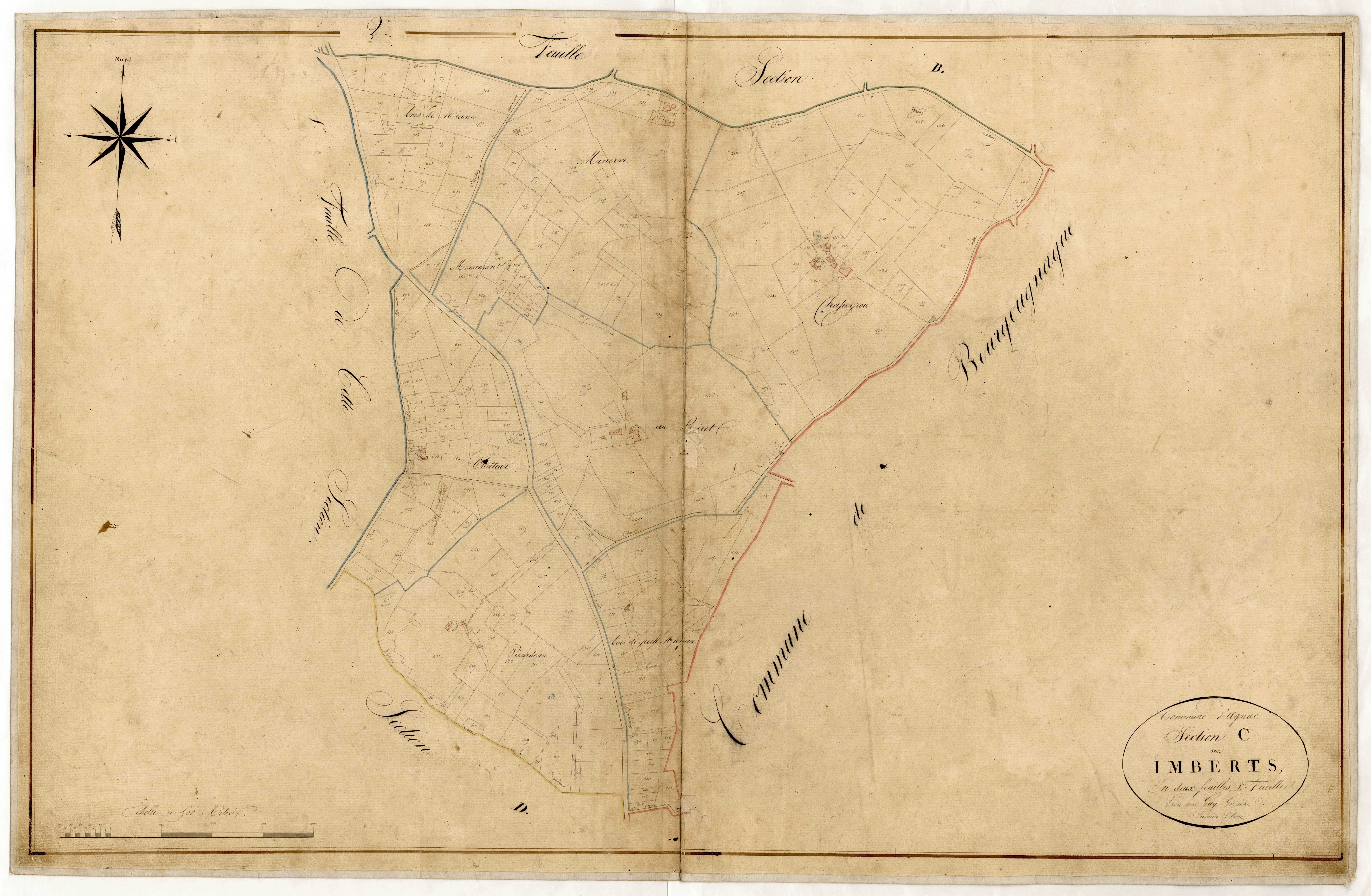 Plan napoléonien-C2 Les Imberts, Agnac