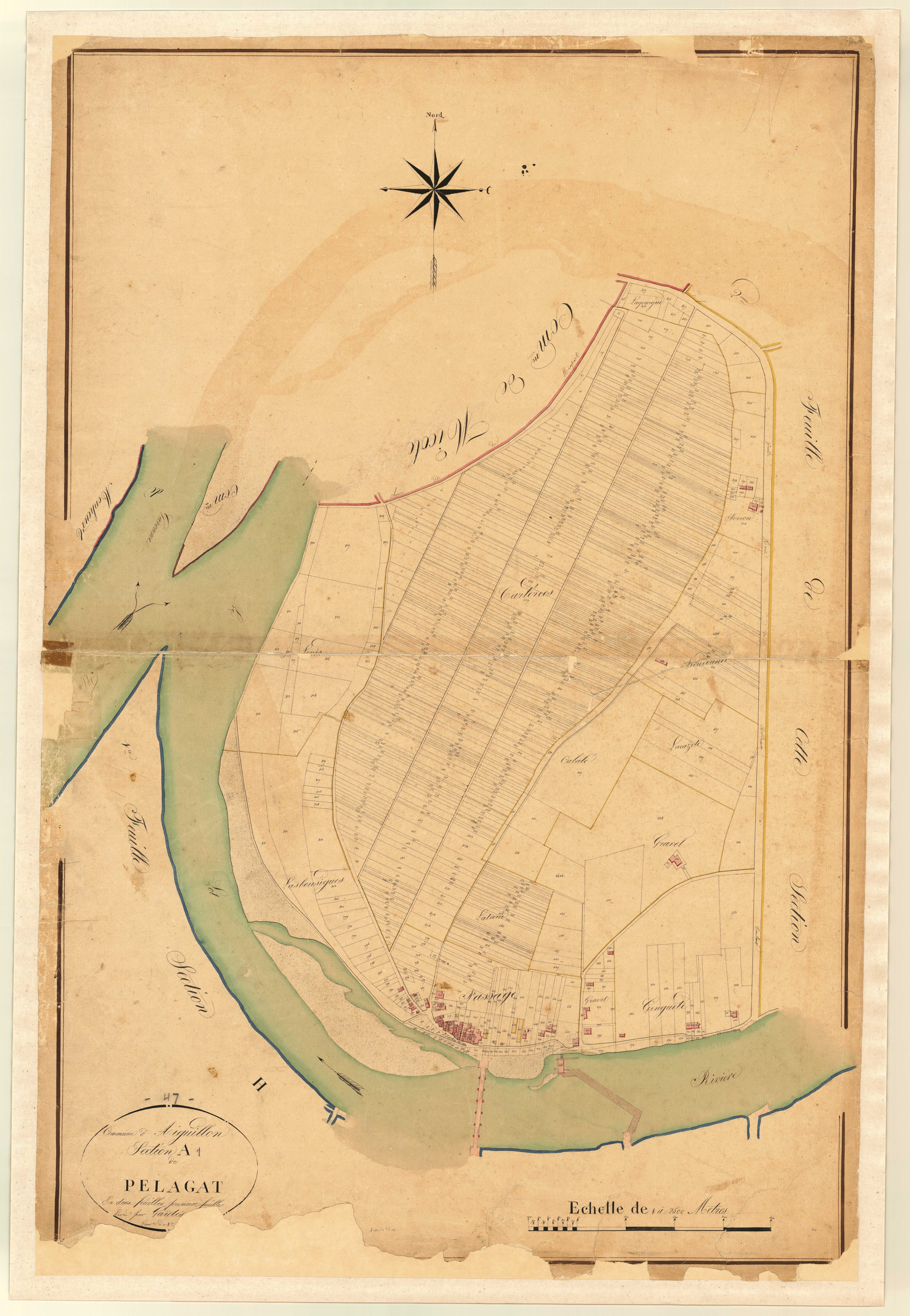 Plan napoléonien, atlas-A1 Pelagat, Aiguillon