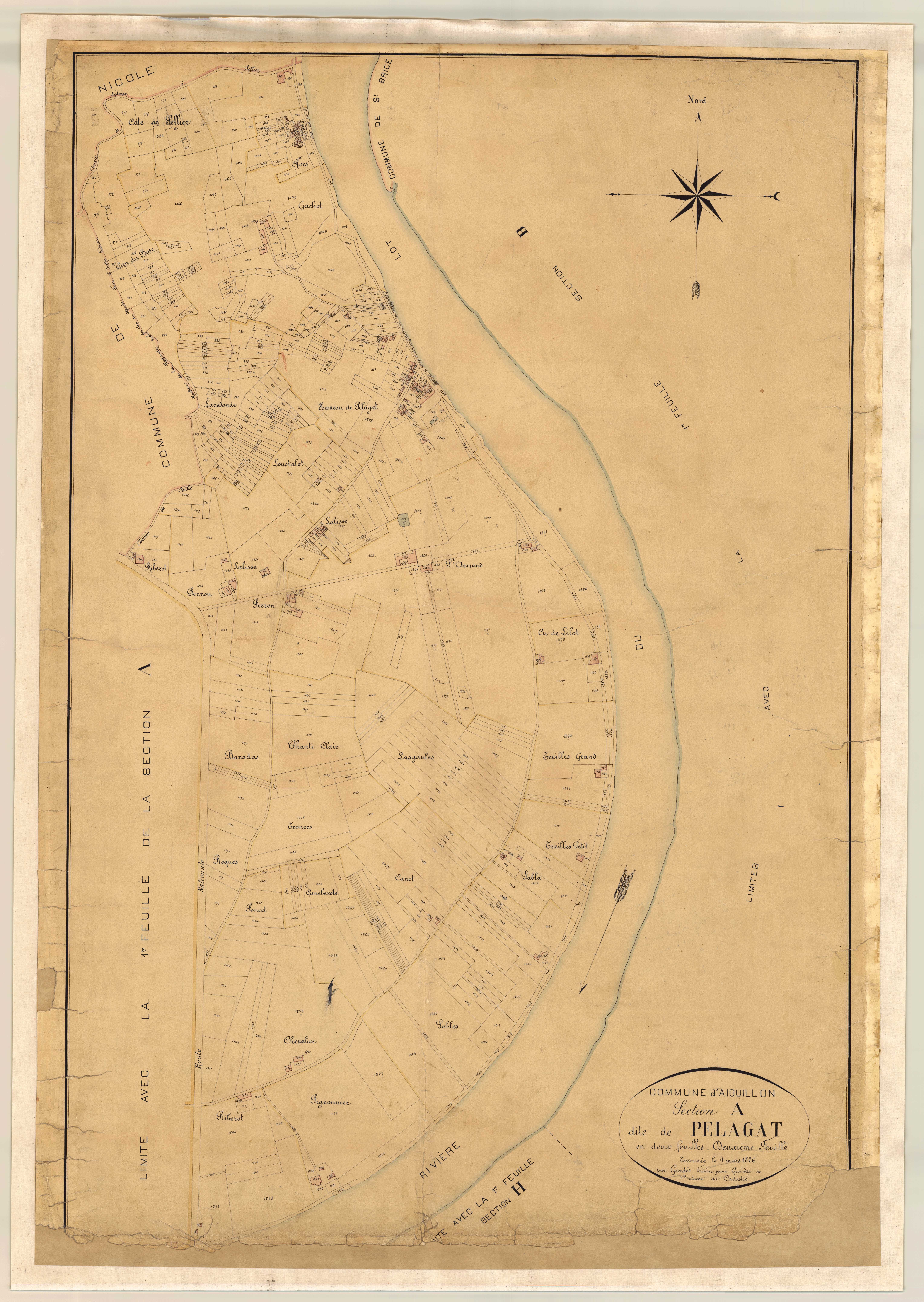 Plan napoléonien-A2 Pelagat, Aiguillon