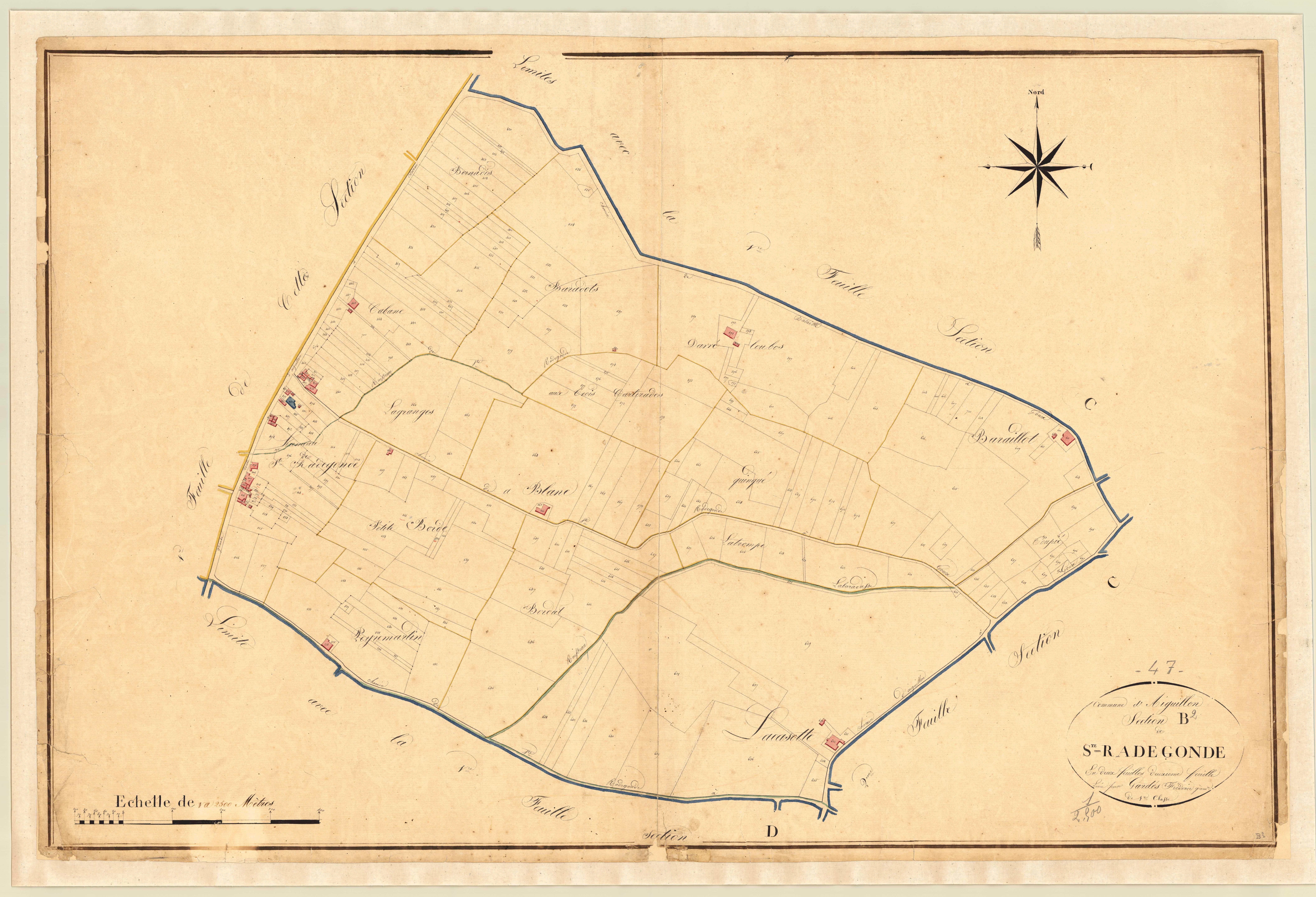 Plan napoléonien, atlas-B2 Sainte-Radegonde, Aiguillon