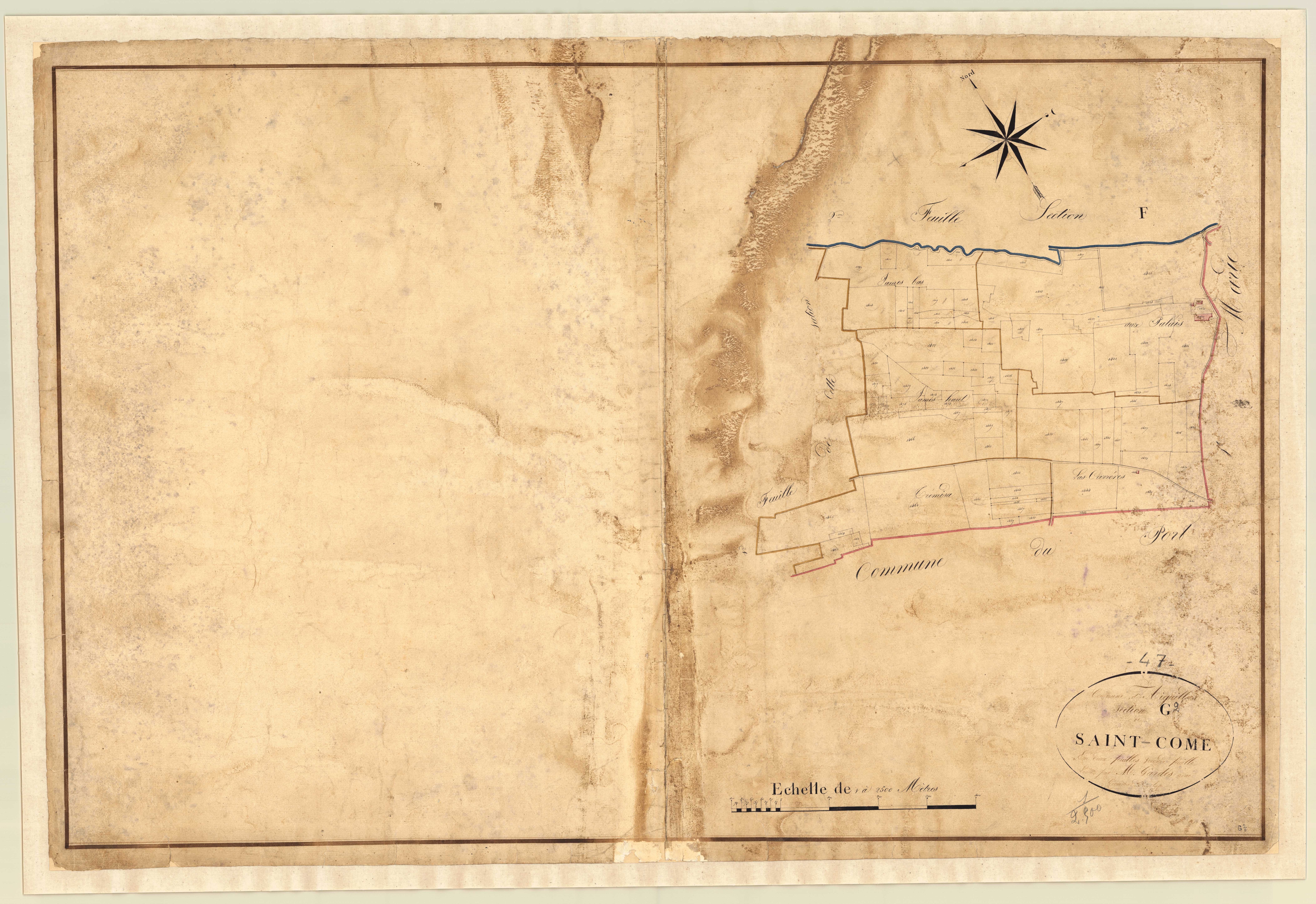 Plan napoléonien, atlas-G2 Saint-Côme, Aiguillon