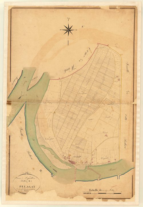 Plan napoléonien, atlas-A1 Pelagat, Aiguillon