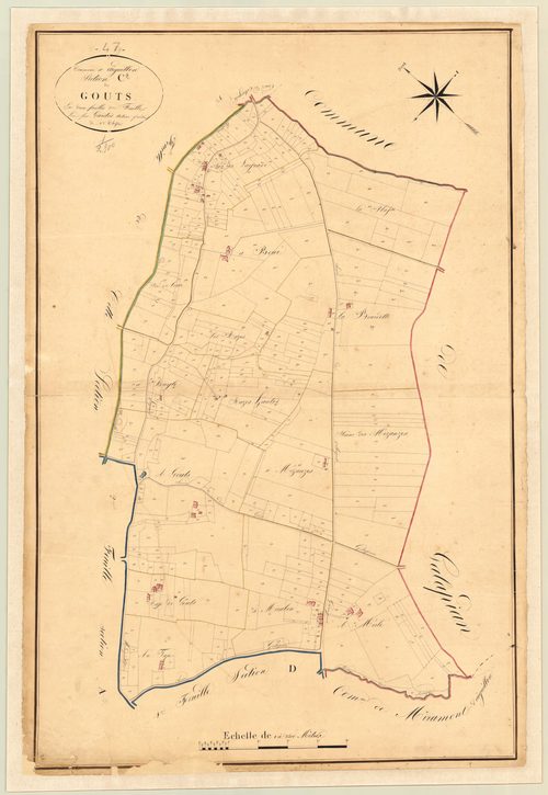 Plan napoléonien, atlas-C2 Gouts, Aiguillon