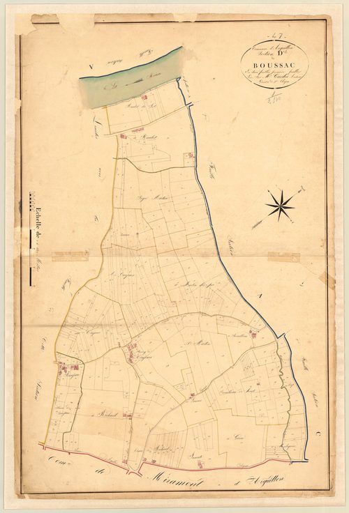 Plan napoléonien, atlas-D1 Boussac, Aiguillon