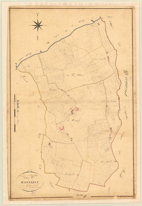 Plan napoléonien, atlas-F1 Montazet, Aiguillon
