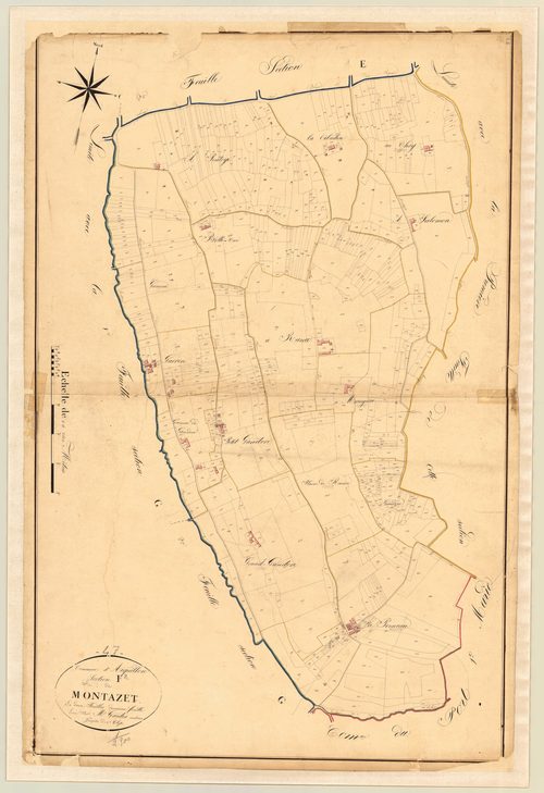 Plan napoléonien, atlas-F2 Montazet, Aiguillon