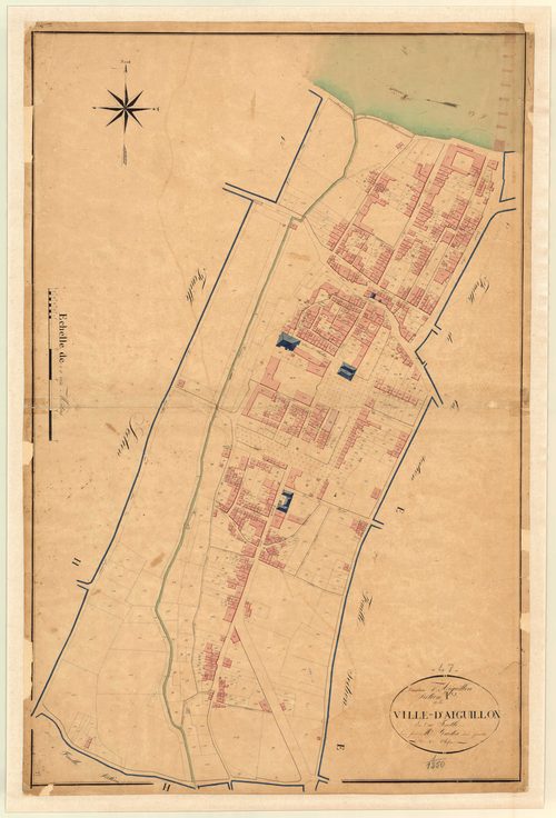 Plan napoléonien, atlas-I Ville-d’Aiguillon, Aiguillon