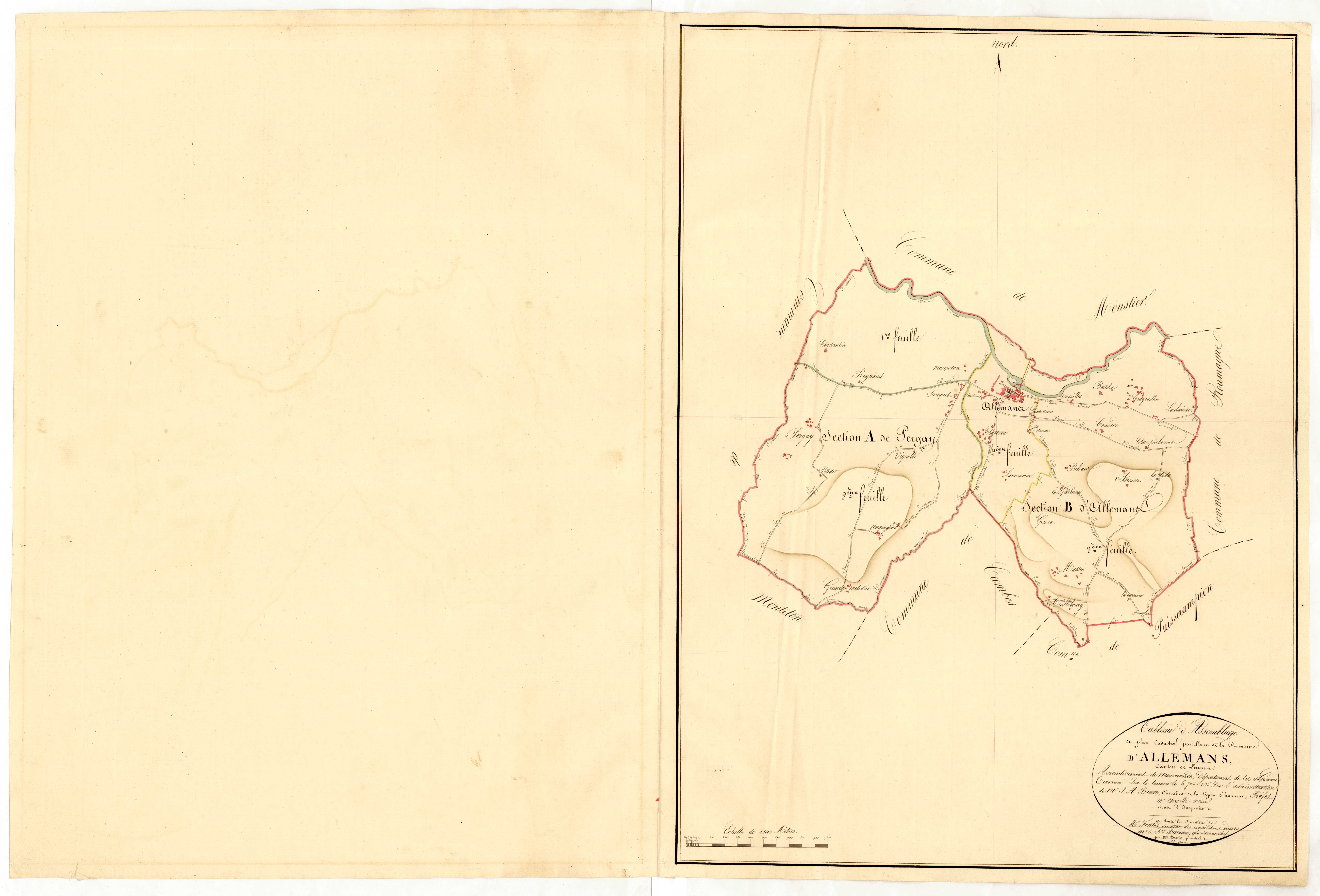 Plan napoléonien, atlas-TA, Allemans-du-Dropt