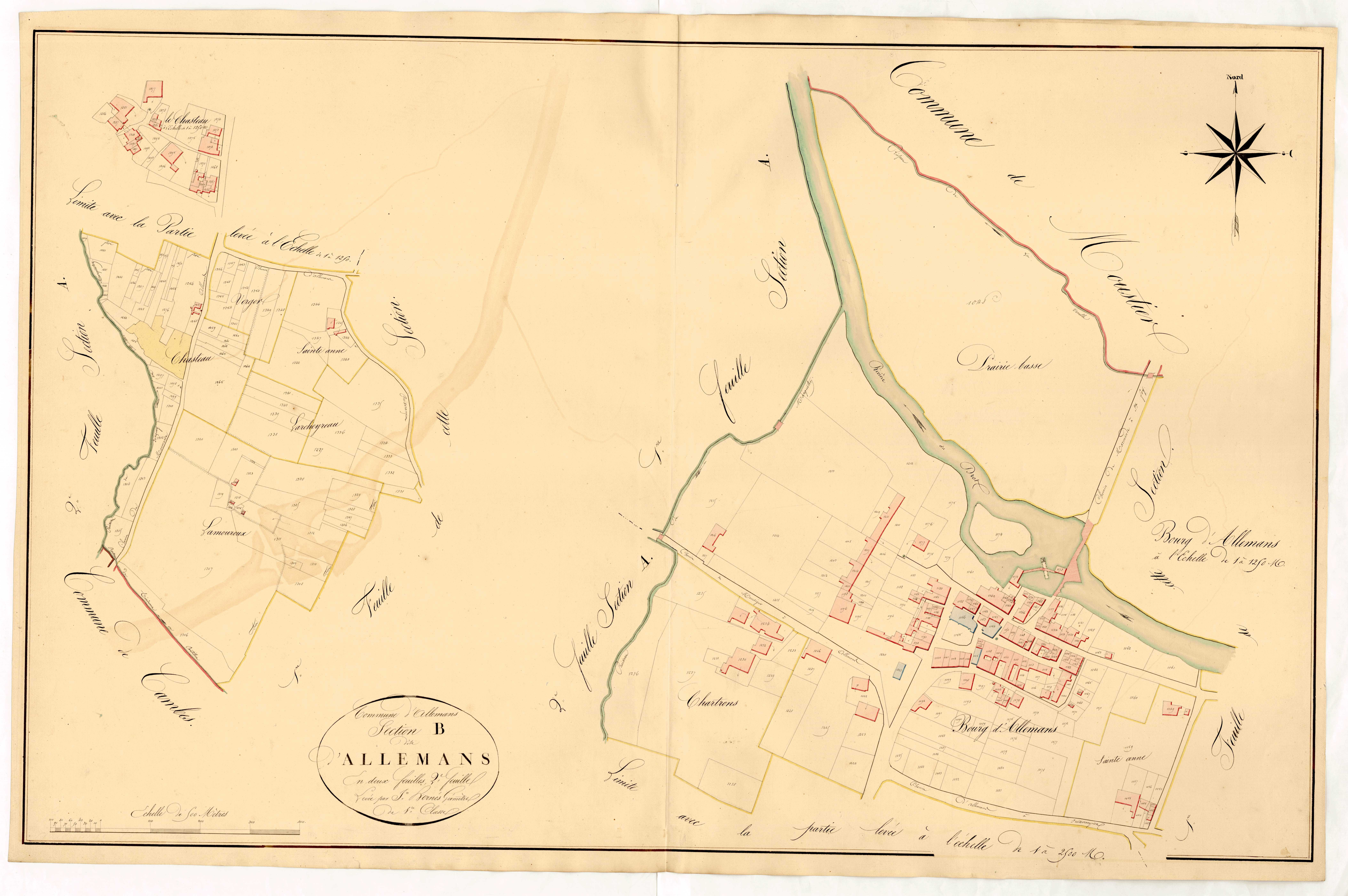 Plan napoléonien, atlas-B2 Allemans, Allemans-du-Dropt
