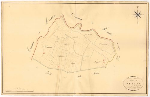 Plan napoléonien, atlas-A1 Pergay, Allemans-du-Dropt