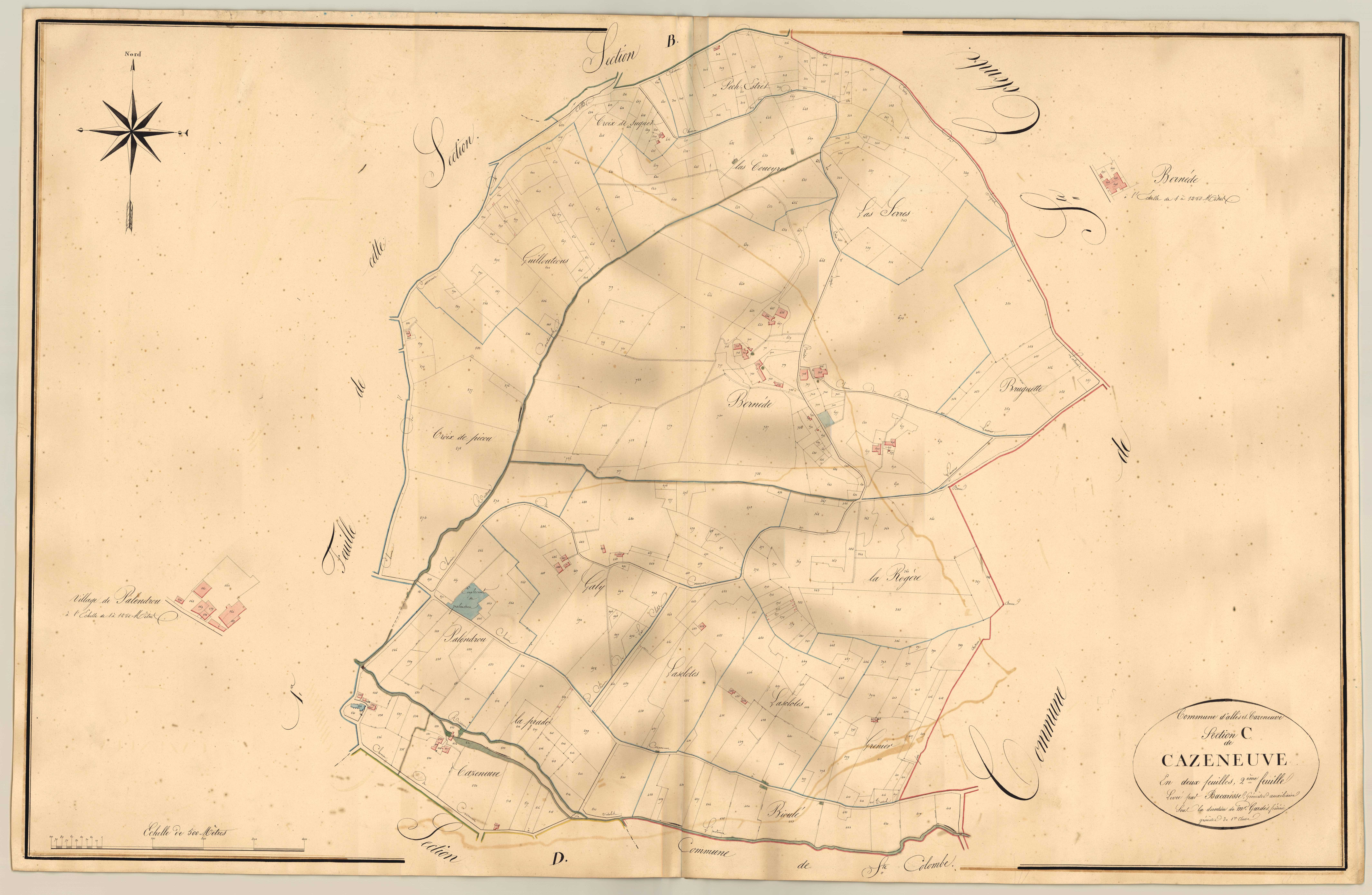 Plan napoléonien, atlas-C2 Cazeneuve, Allez-et-Cazeneuve