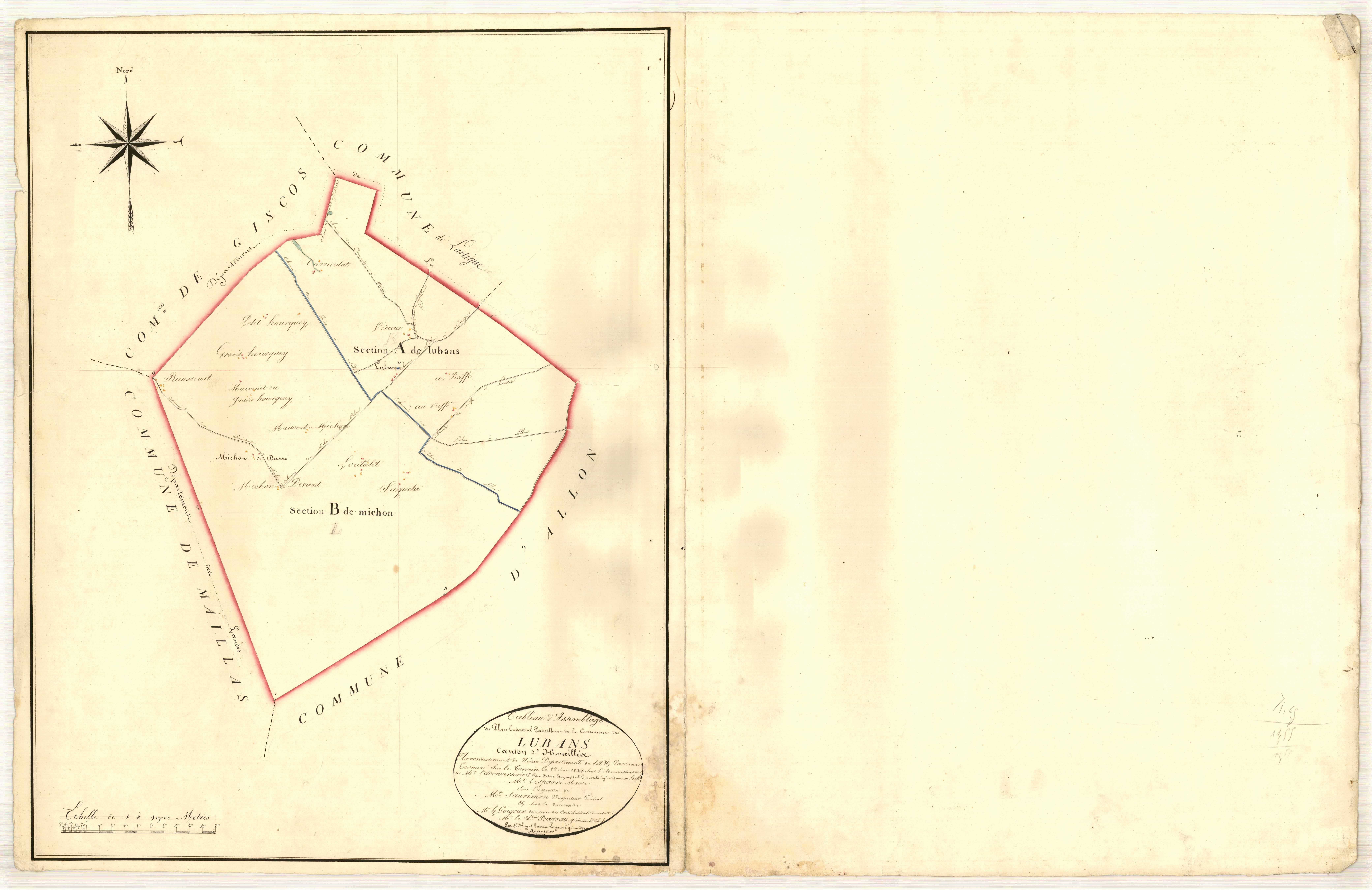 Plan napoléonien, atlas-TA, Luban (voir Allons)
