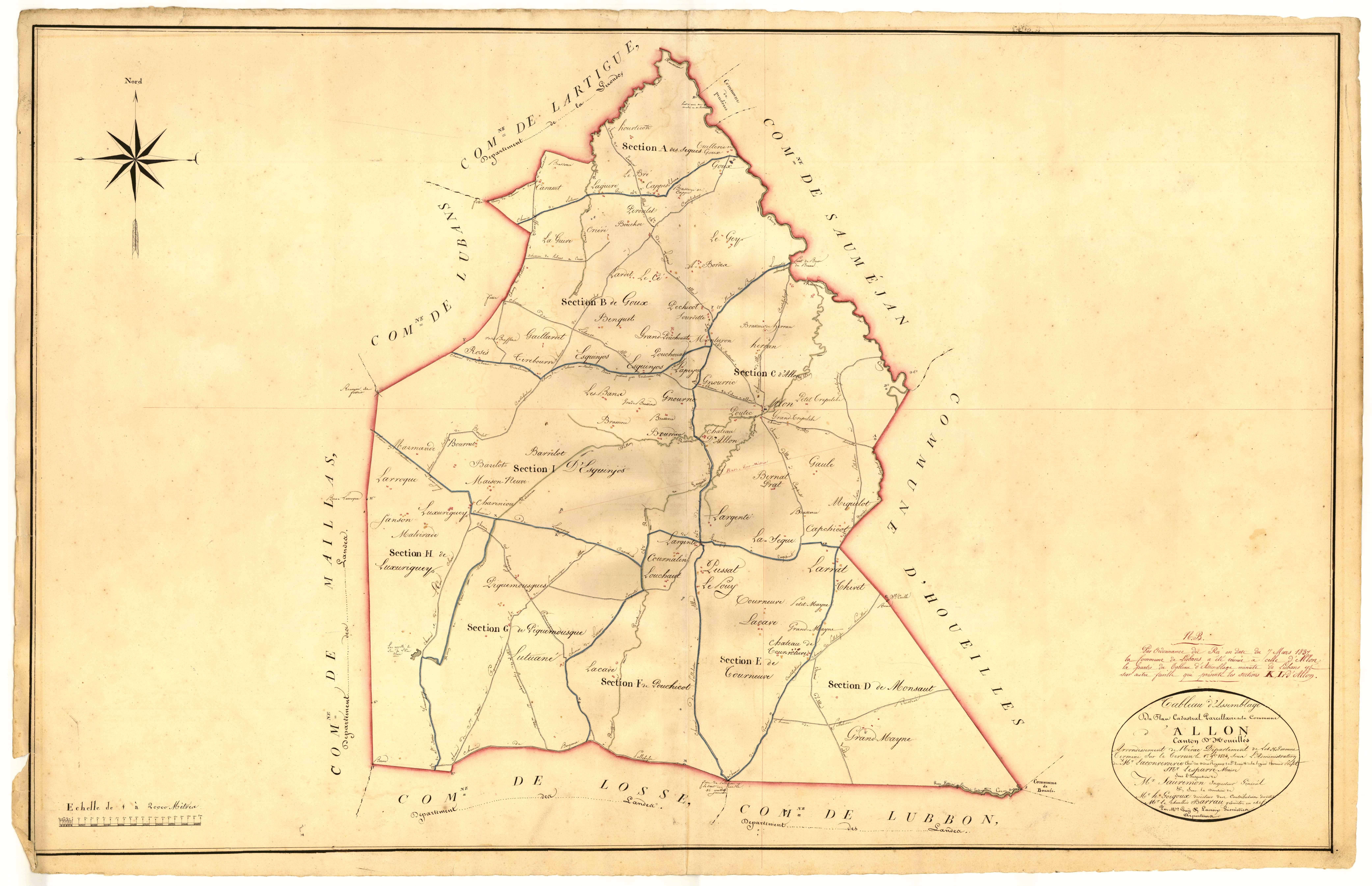 Plan napoléonien, atlas-TA, Allons
