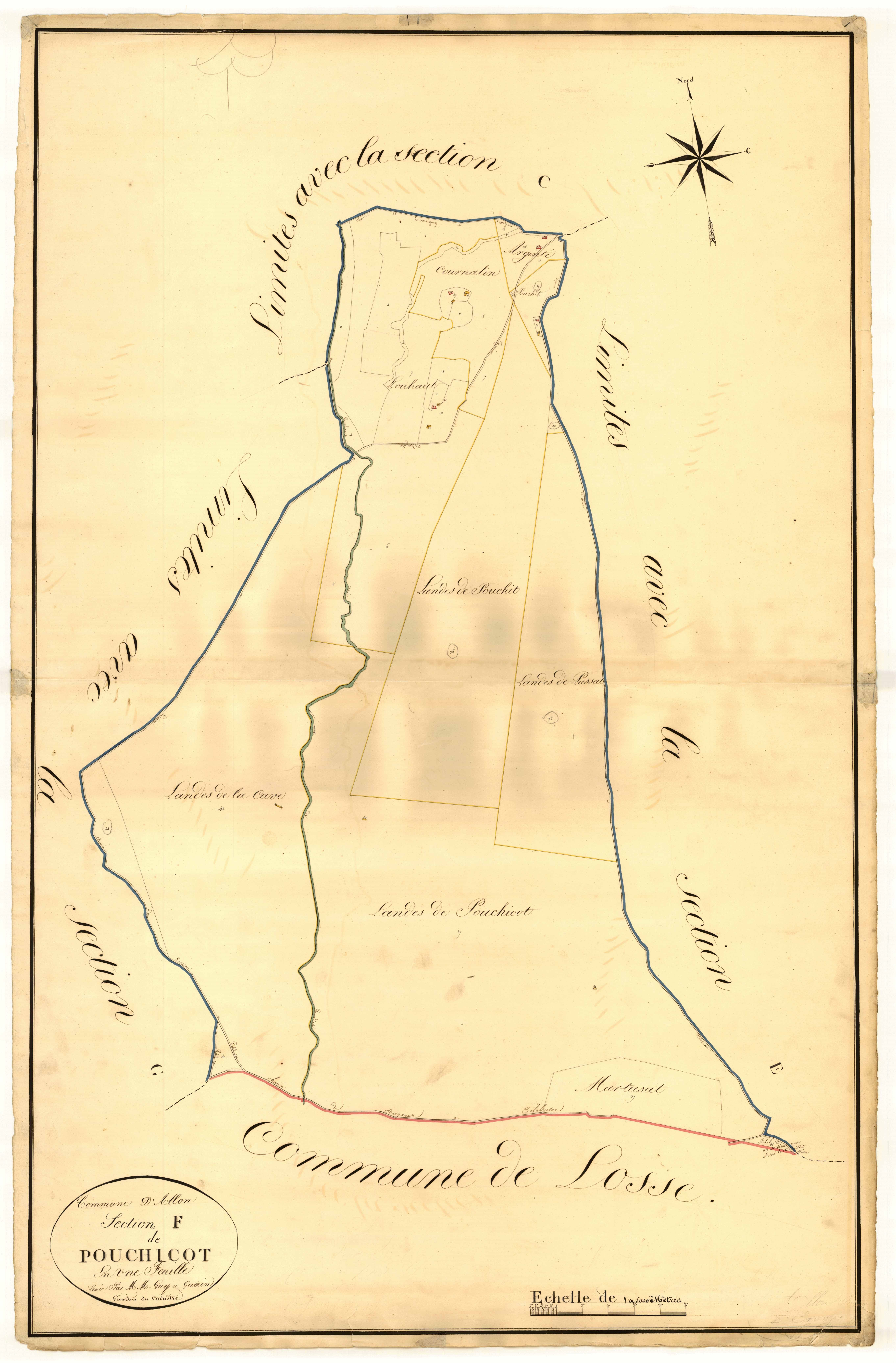 Plan napoléonien, atlas-F Pouchicot, Allons
