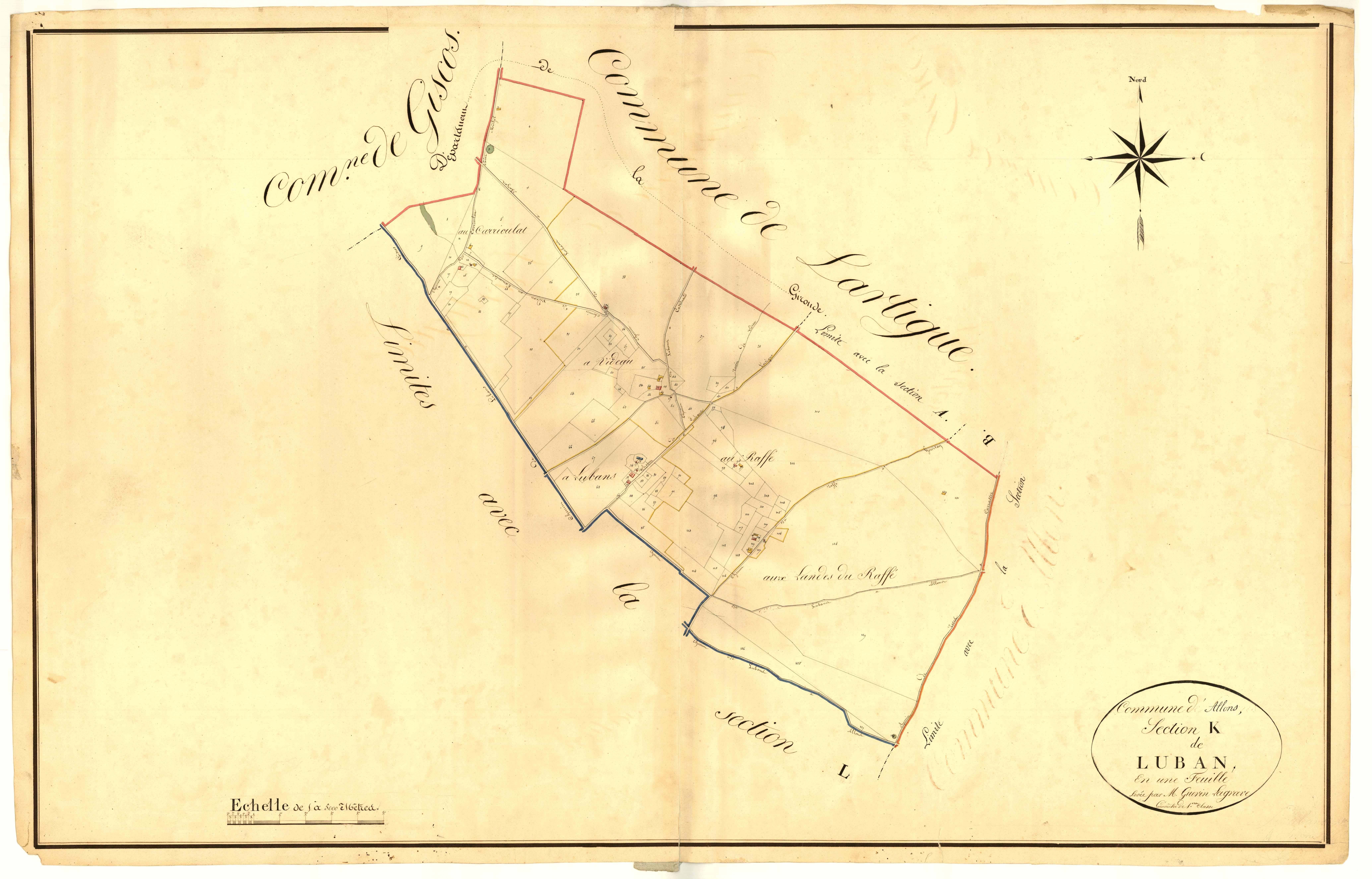 Plan napoléonien, atlas-K Lubans, Allons