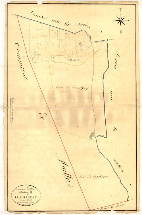 Plan napoléonien, atlas-H Luxuriguey, Allons