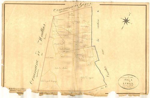 Plan napoléonien, atlas-L Lubans, Allons
