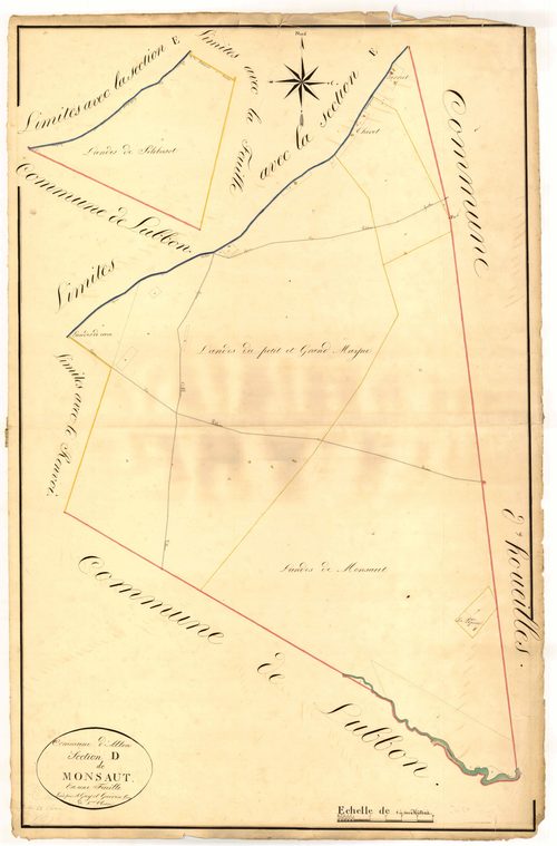 Plan napoléonien, atlas-D Monsaut, Allons