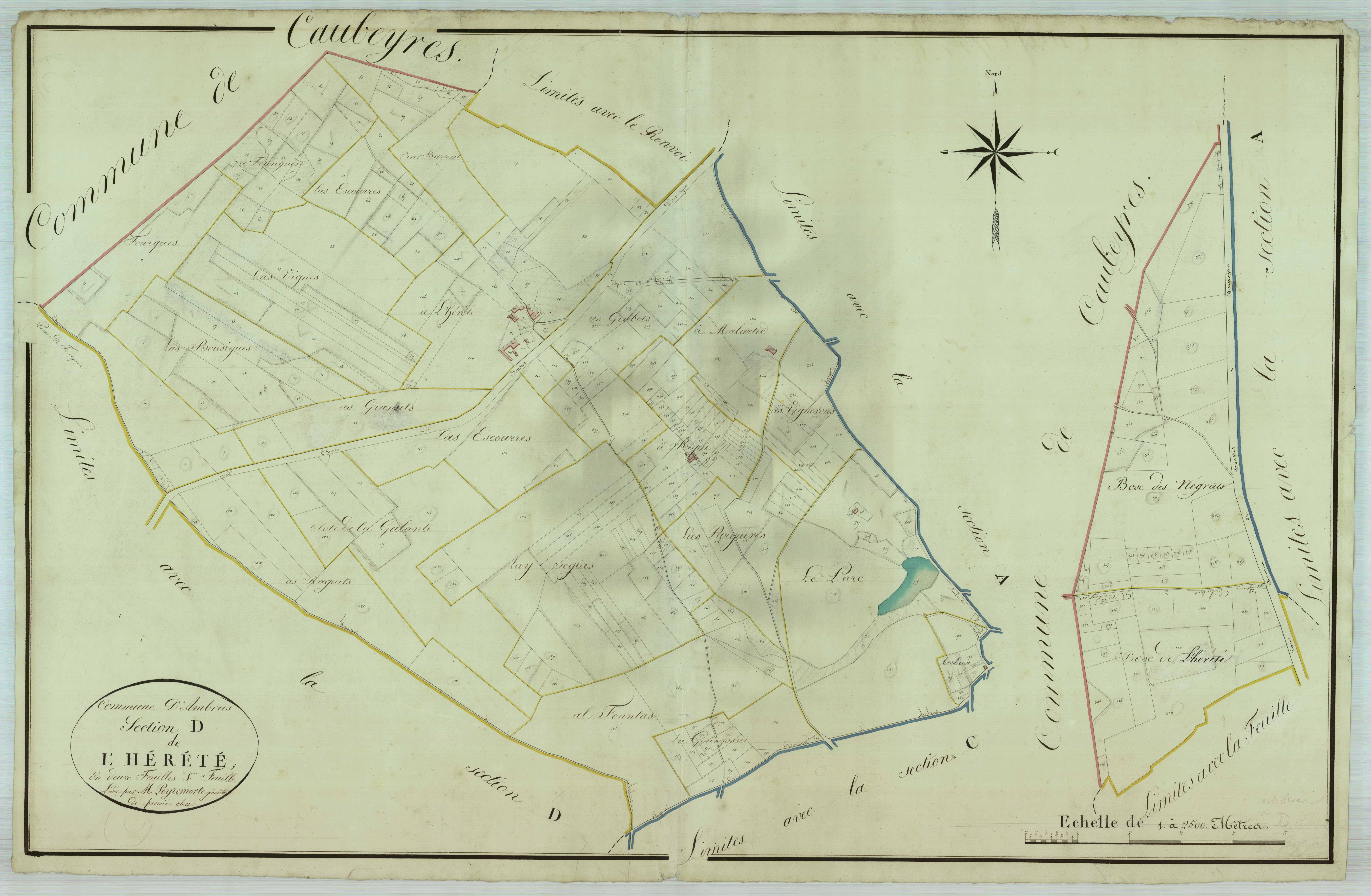 Plan napoléonien, atlas-D1 L’Hérété, Ambrus