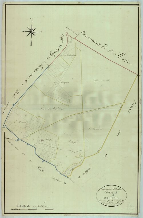 Plan napoléonien, atlas-A1 Le Bourg, Ambrus