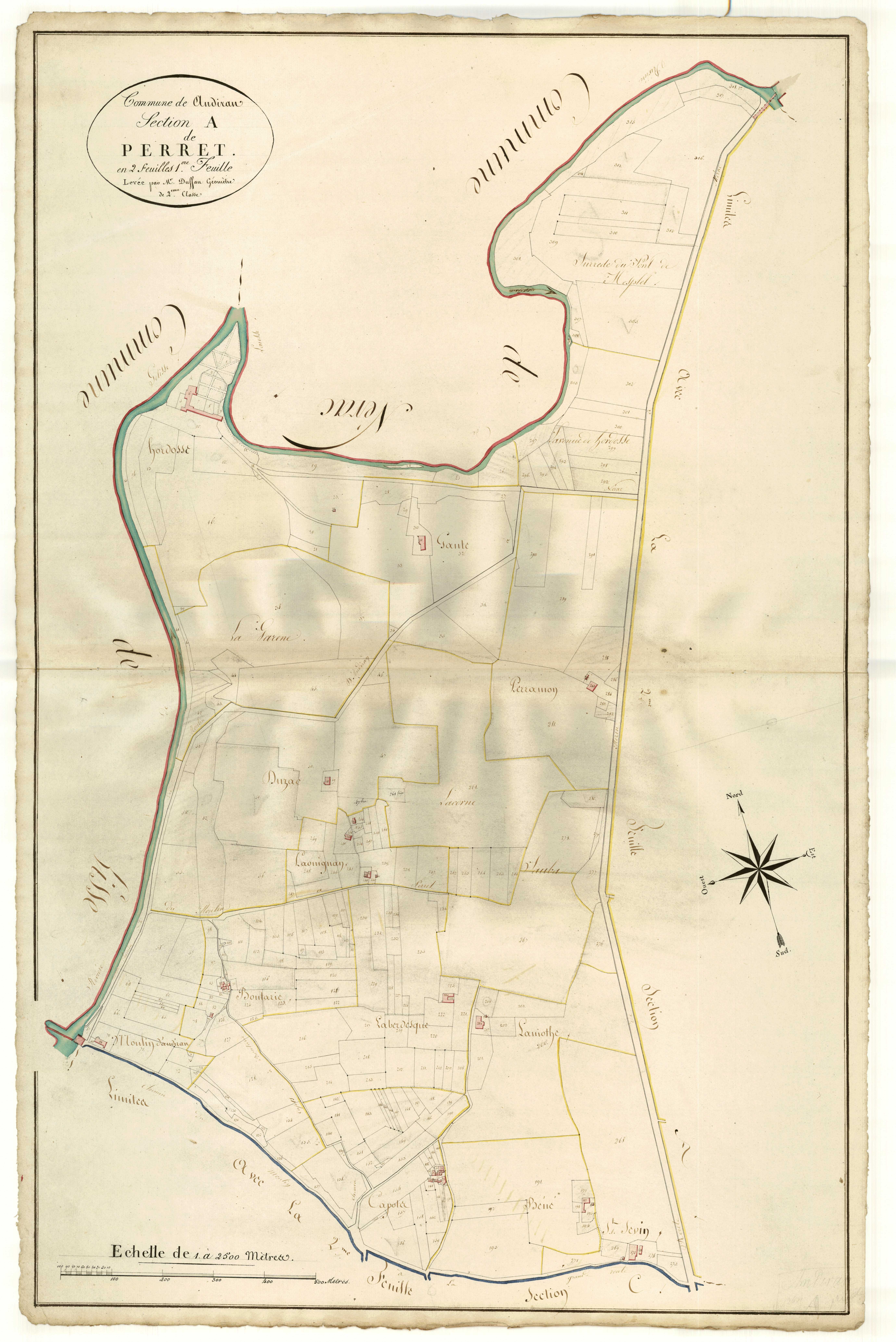 Plan primitif, atlas-A1 Perret, Andiran