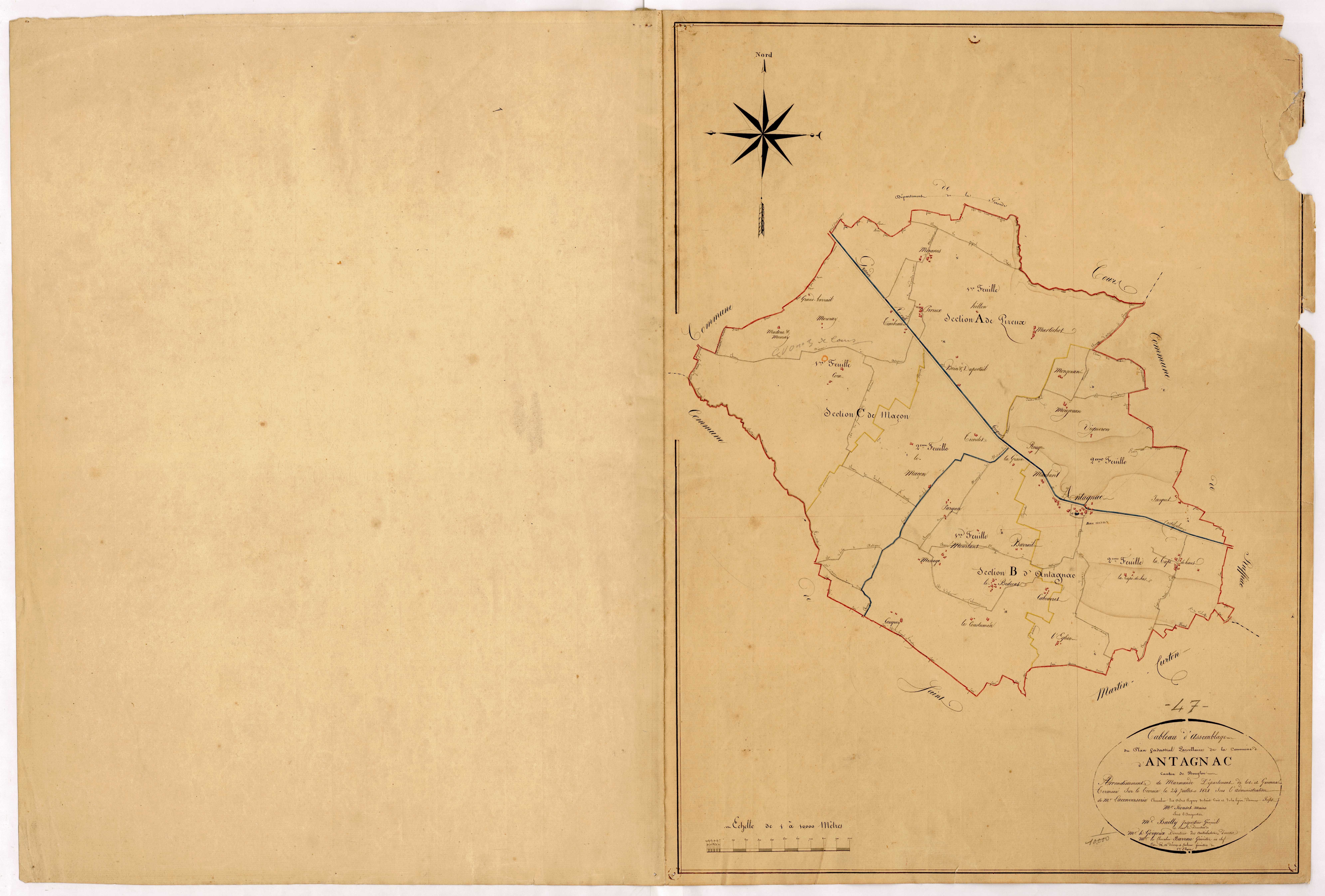 Plan napoléonien, atlas-TA, Antagnac