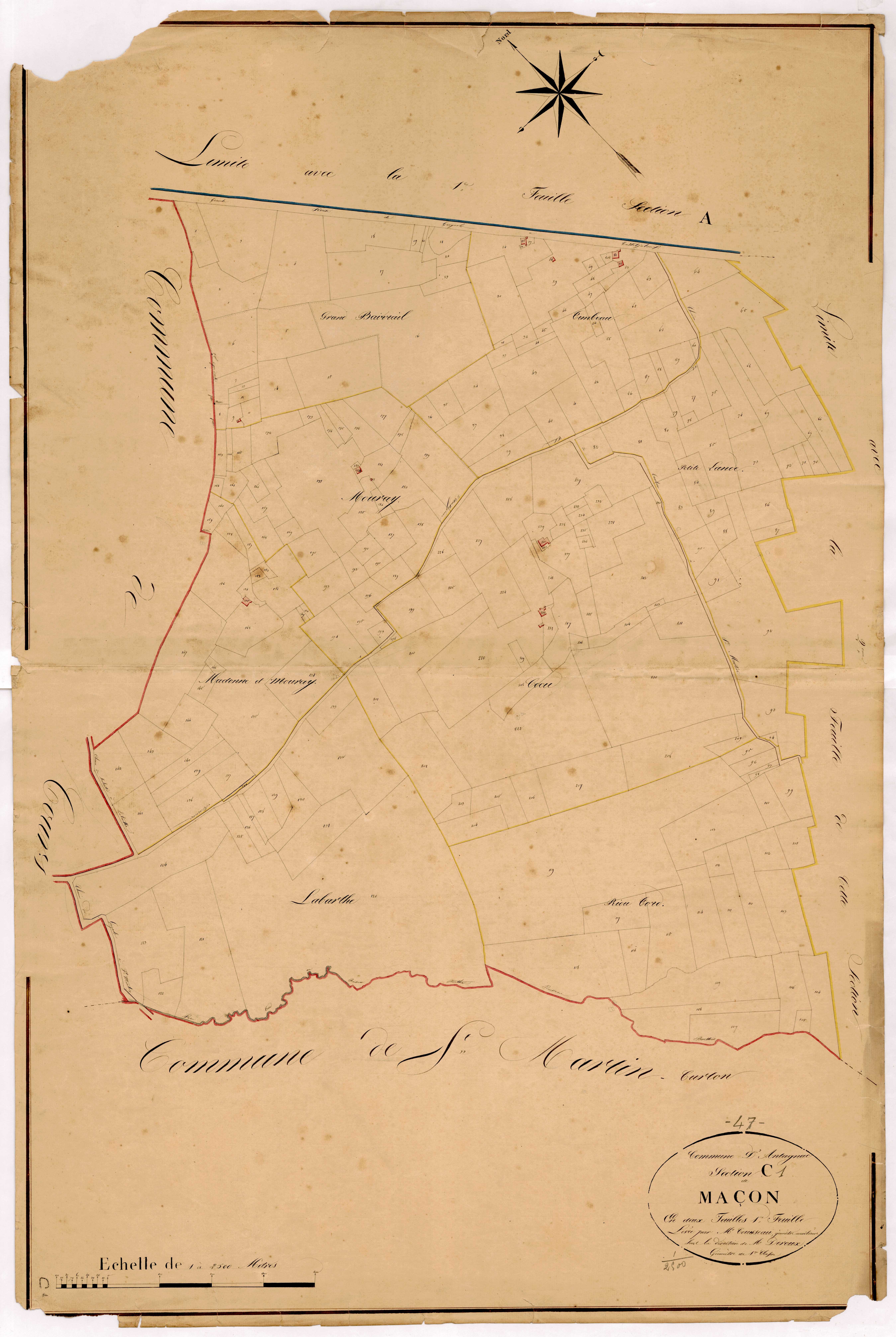 Plan napoléonien, atlas-C1 Maçon, Antagnac