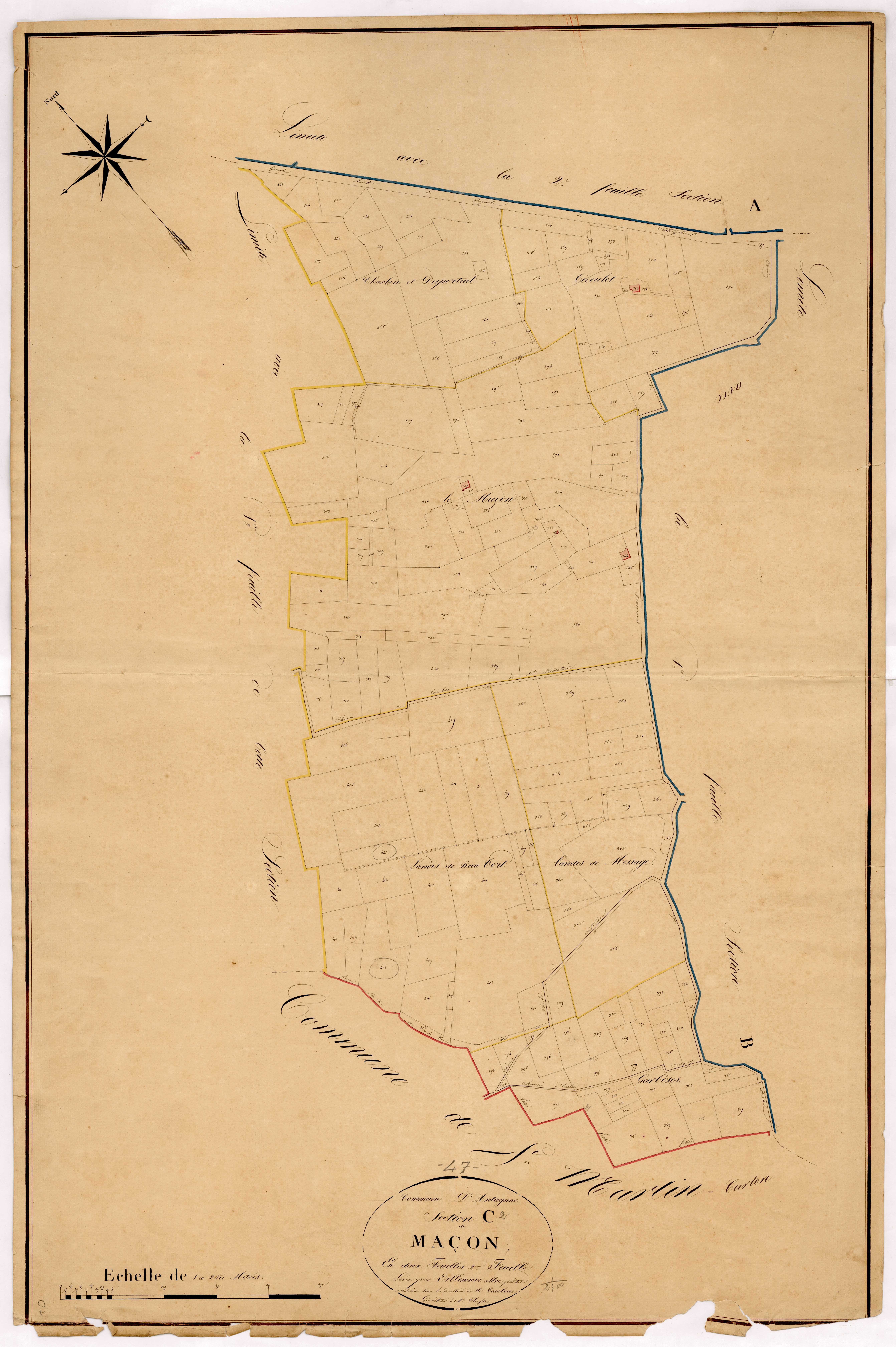 Plan napoléonien, atlas-C2 Maçon, Antagnac