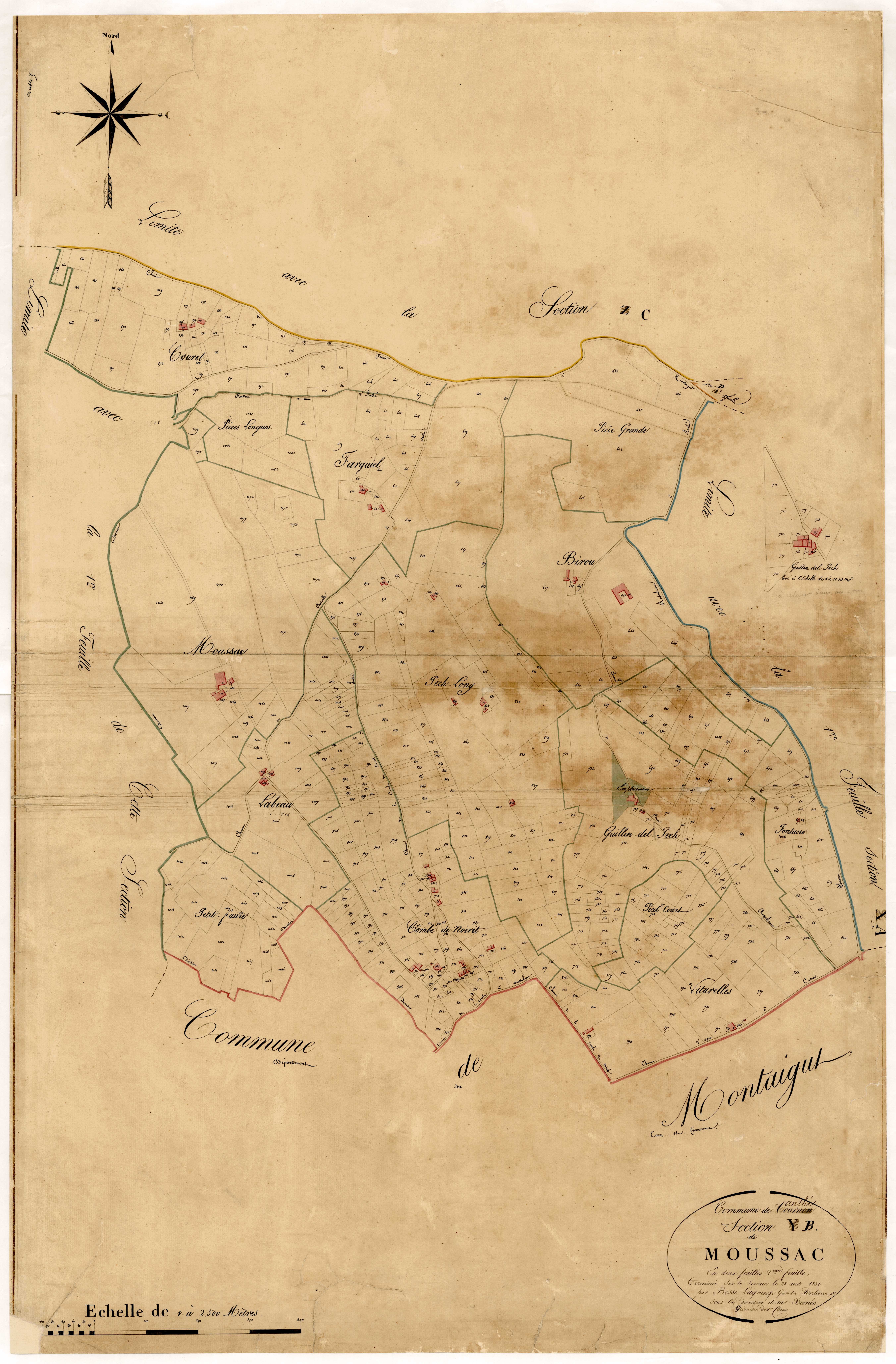 Plan napoléonien-B2 Moussac, Anthé