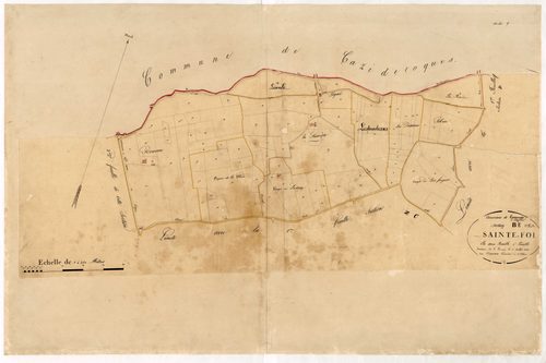 Plan napoléonien-E1 Sainte-Foi, Anthé
