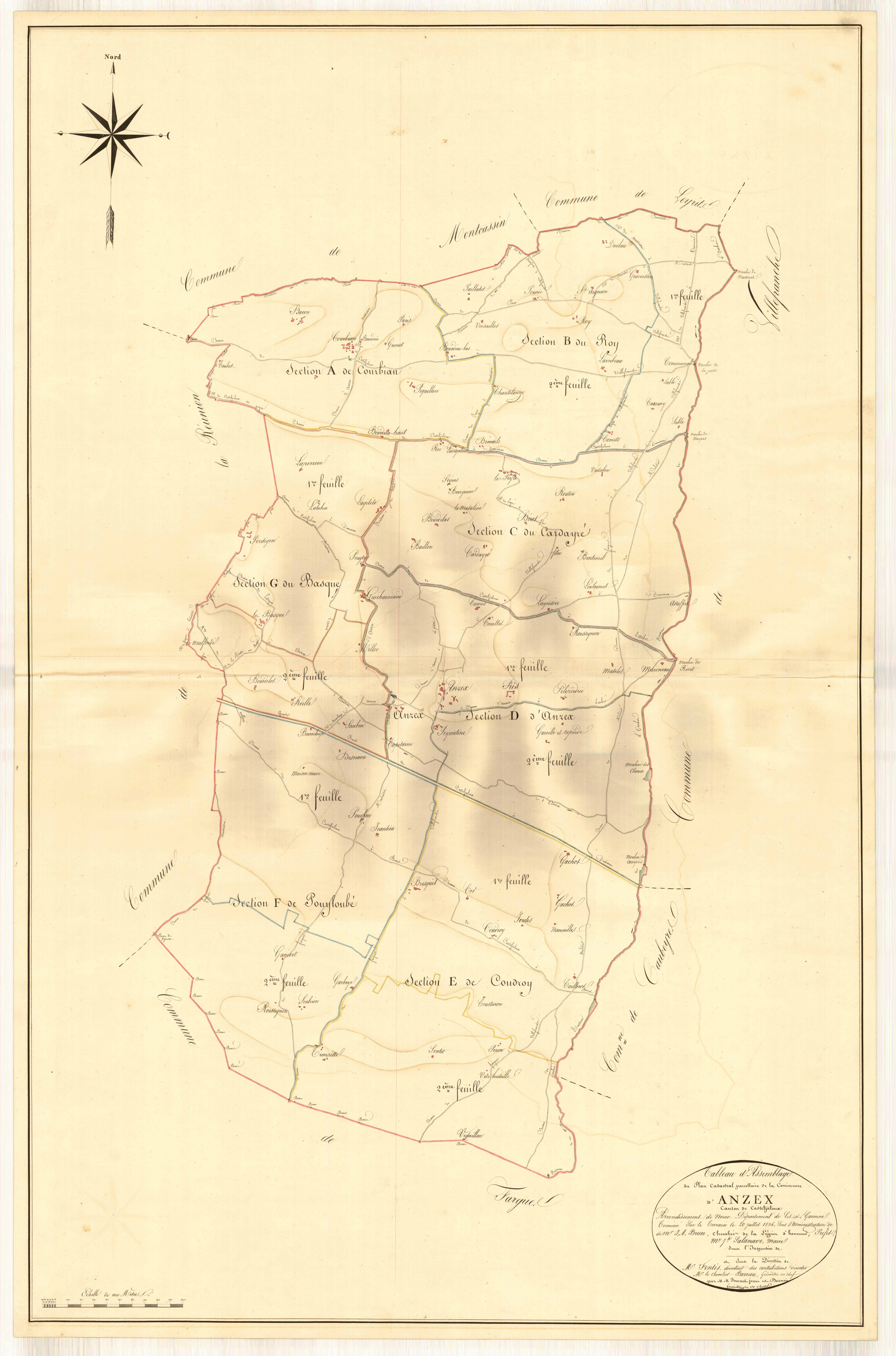 Plan napoléonien, atlas-TA, Anzex