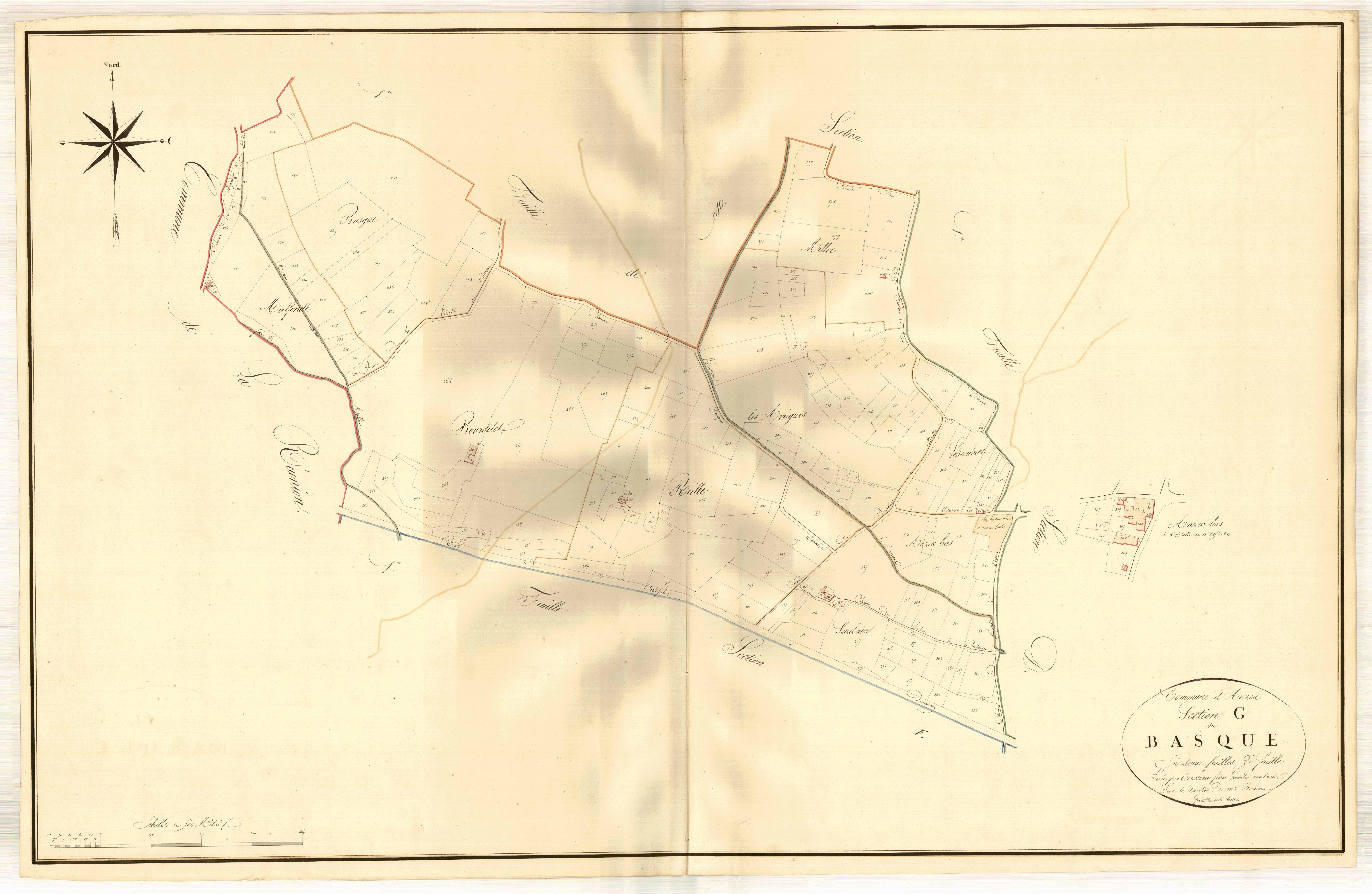 Plan napoléonien, atlas-G2 Le Basque, Anzex