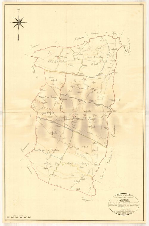 Plan napoléonien, atlas-TA, Anzex