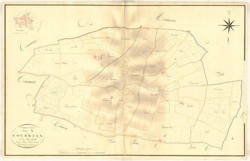 Plan napoléonien, atlas-A Courbian, Anzex