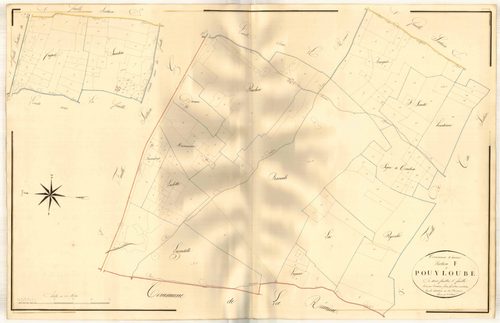 Plan napoléonien, atlas-F1 Pouyloubé, Anzex