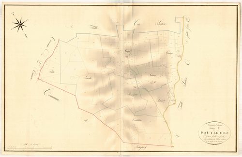 Plan napoléonien, atlas-F2 Pouyloubé, Anzex