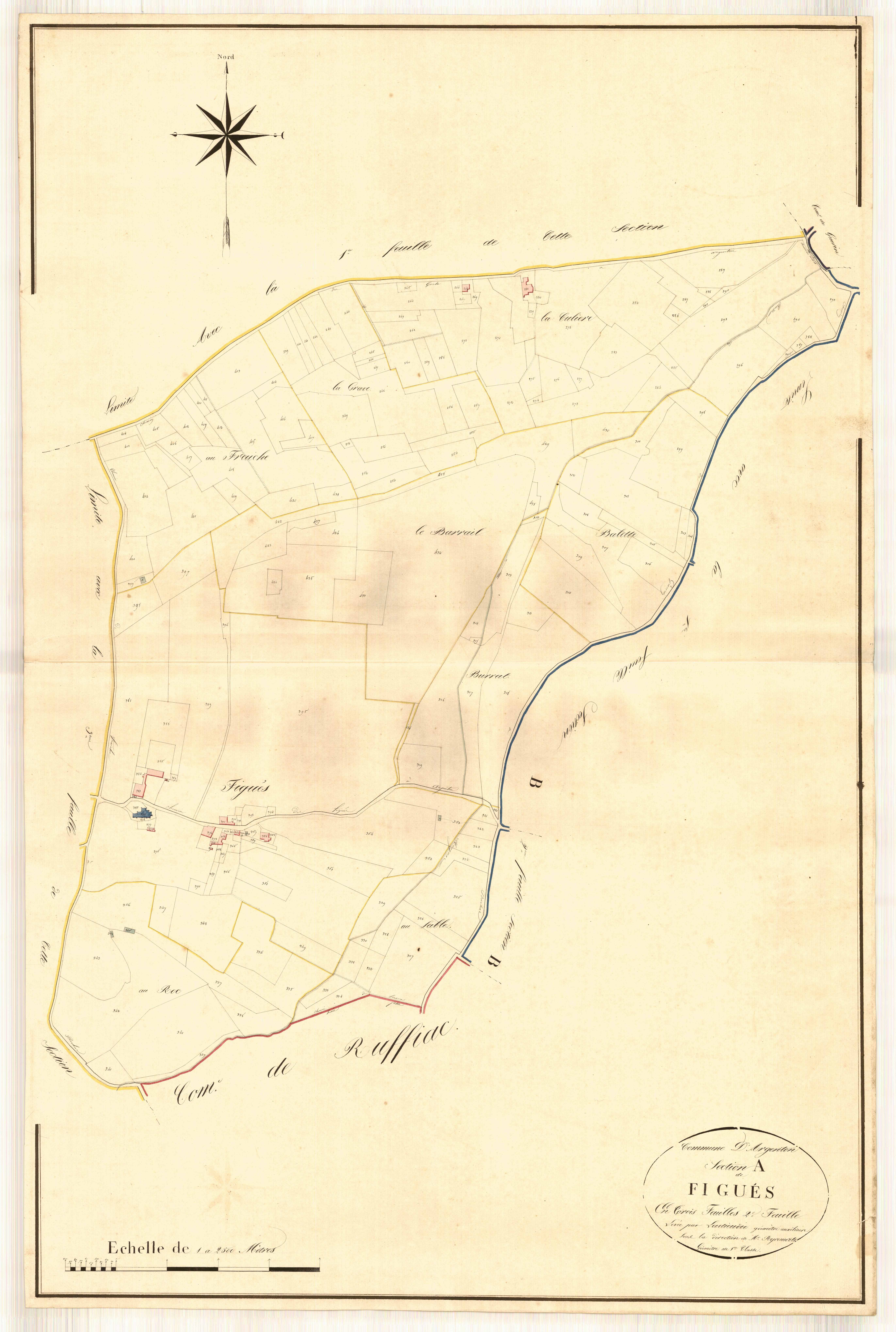 Plan napoléonien, atlas-A2 Figués, Argenton