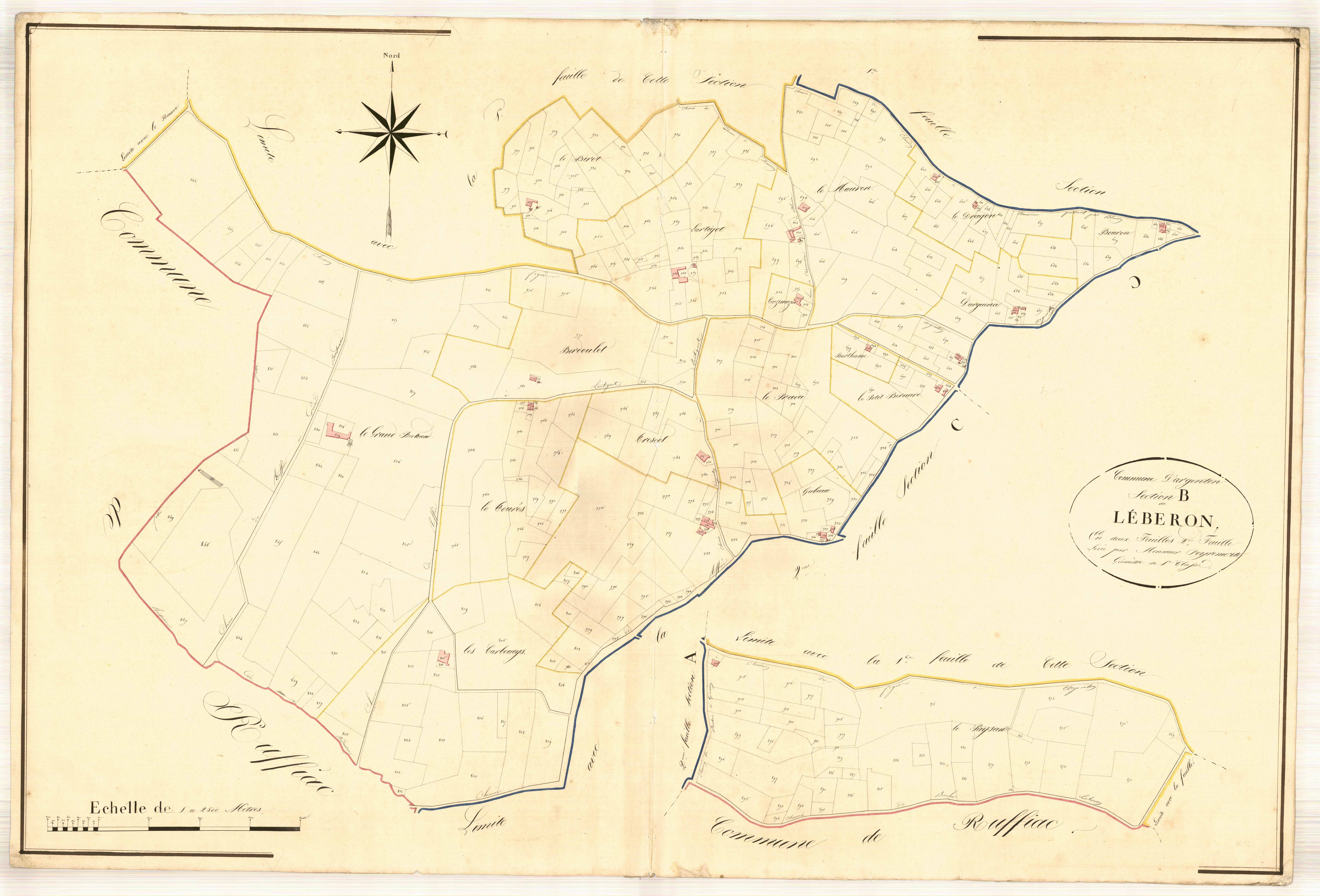 Plan napoléonien, atlas-B2 Léberon, Argenton
