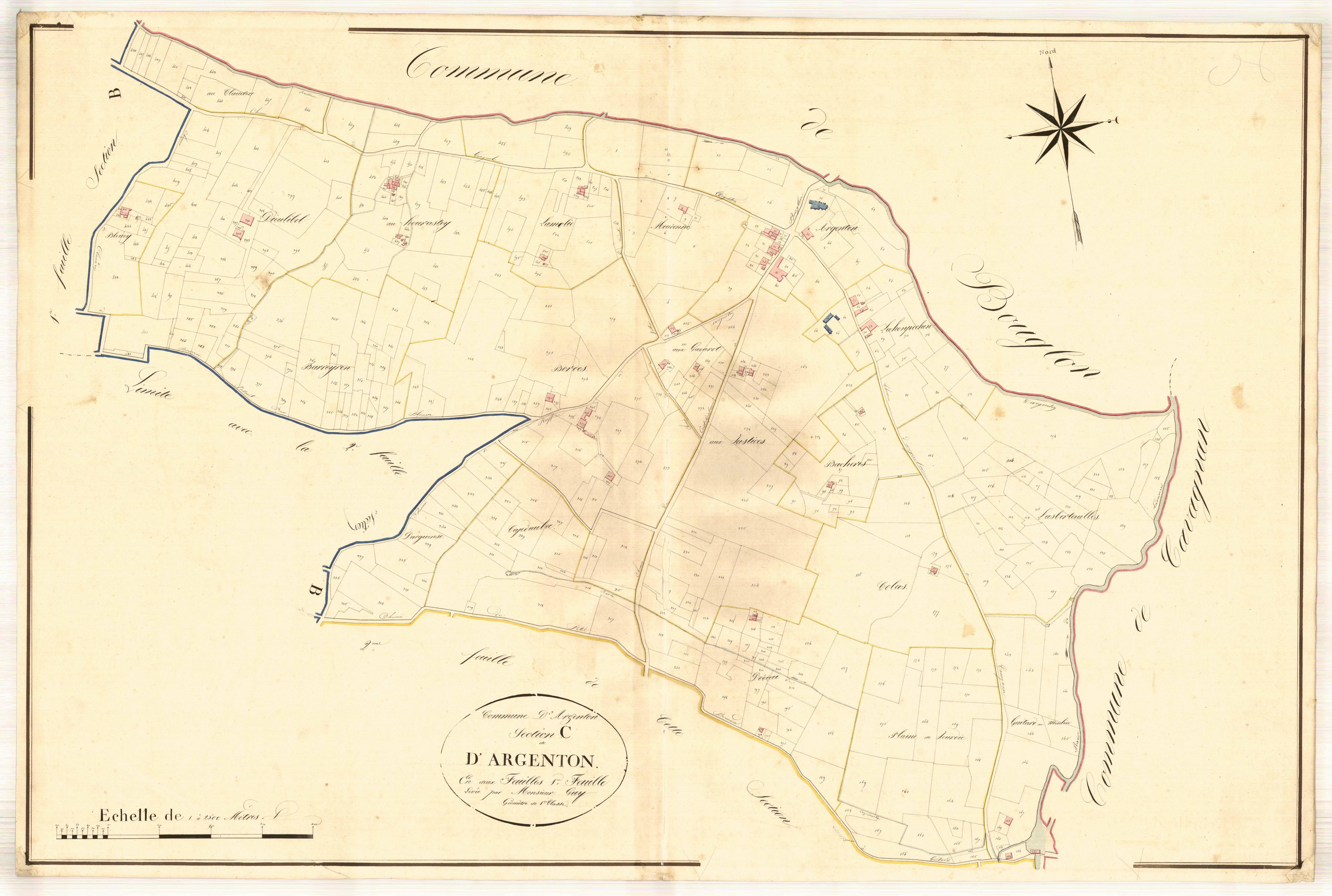 Plan napoléonien, atlas-C1 Argenton, Argenton