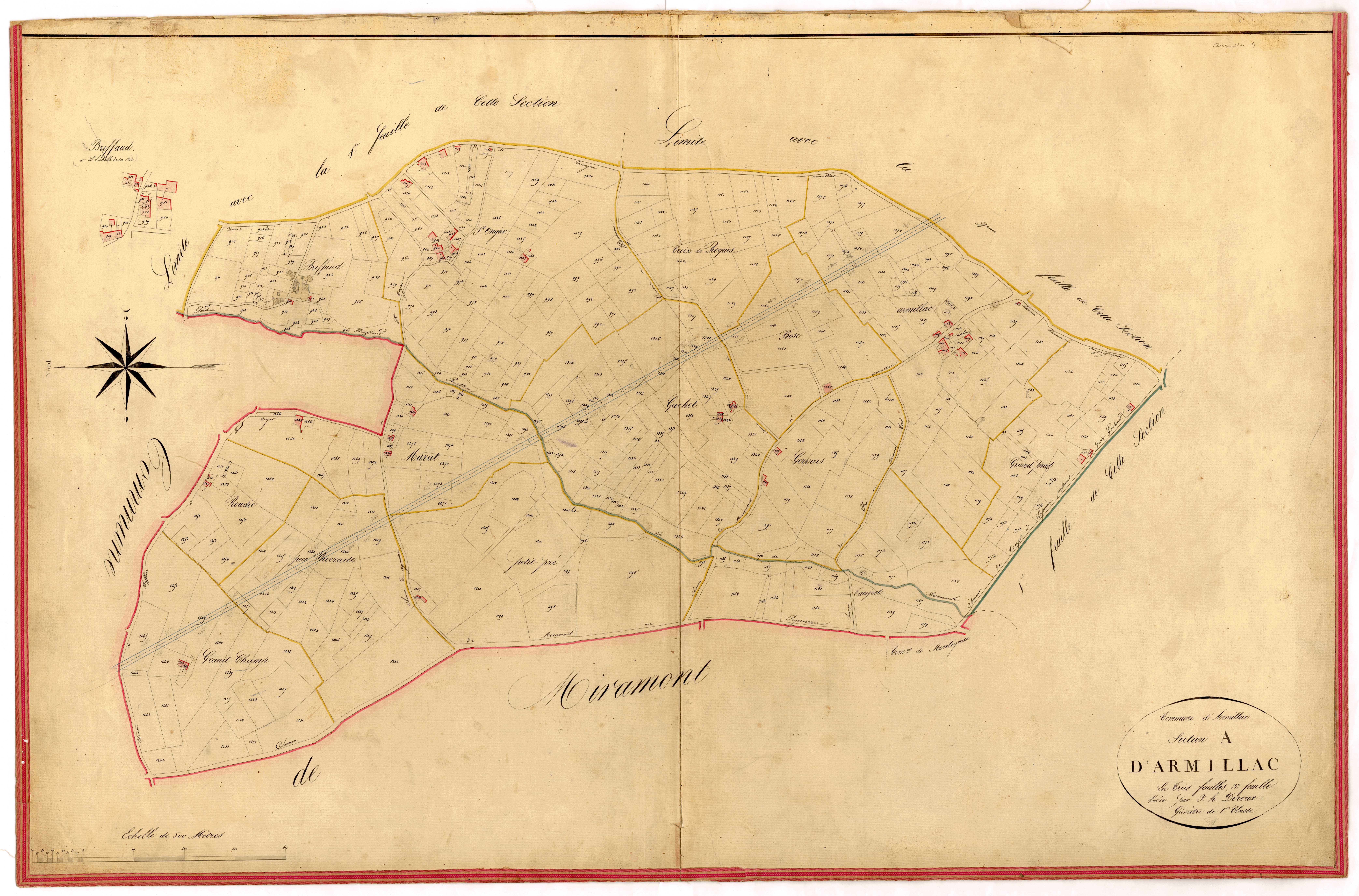 Plan napoléonien-A3 Armillac, Armillac