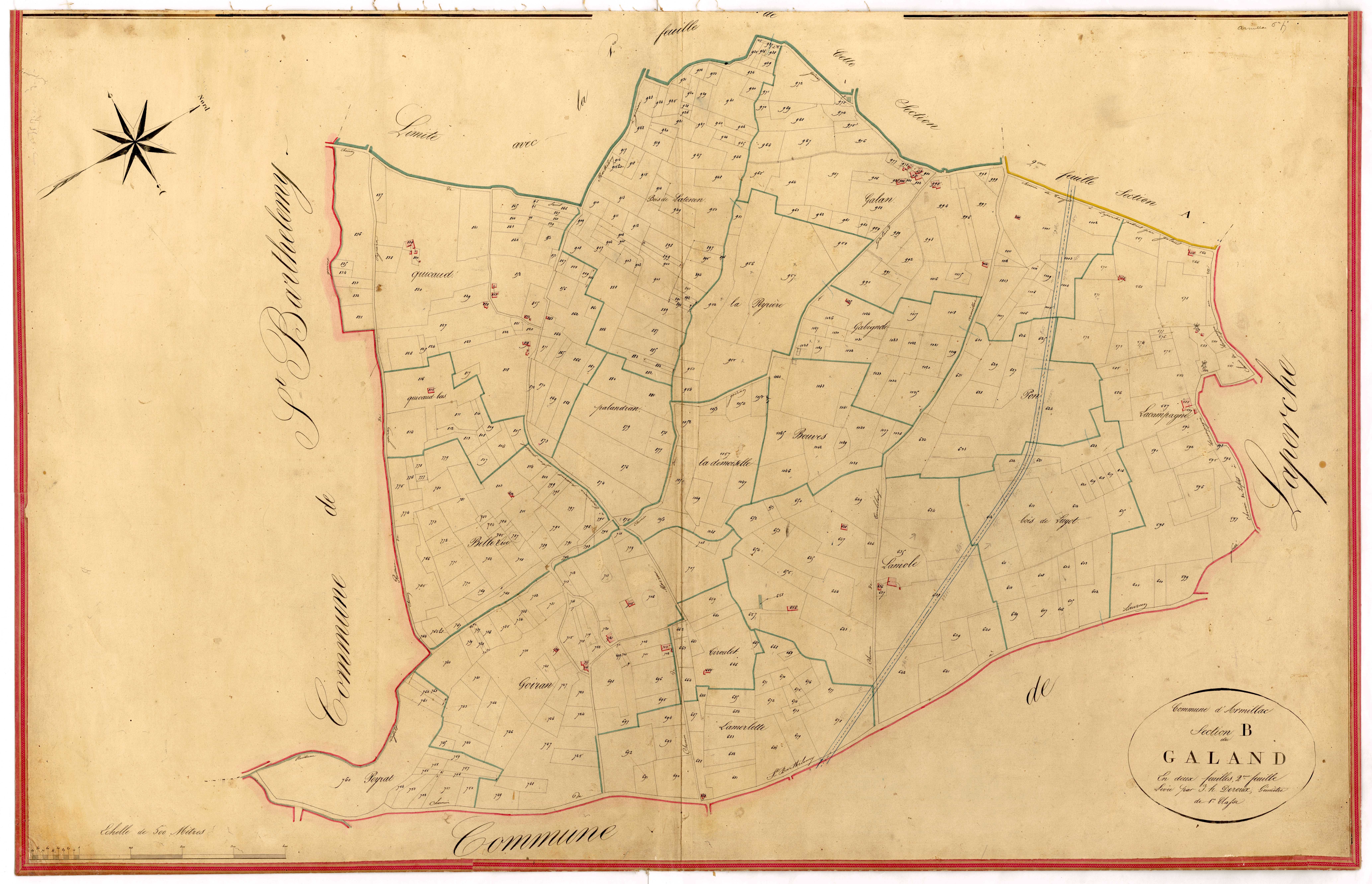 Plan napoléonien-B2 Galand, Armillac