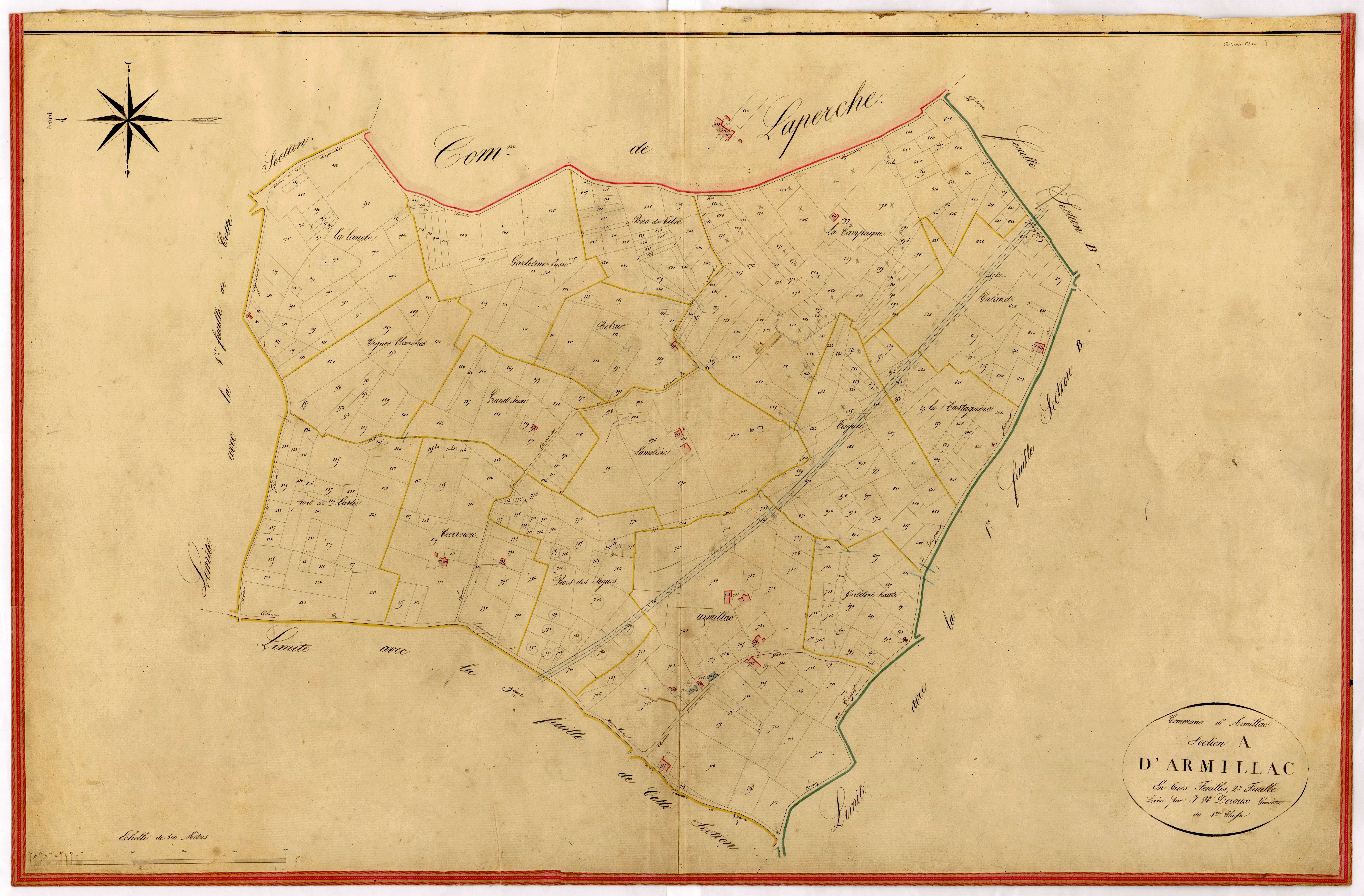 Plan napoléonien-A2 Armillac, Armillac