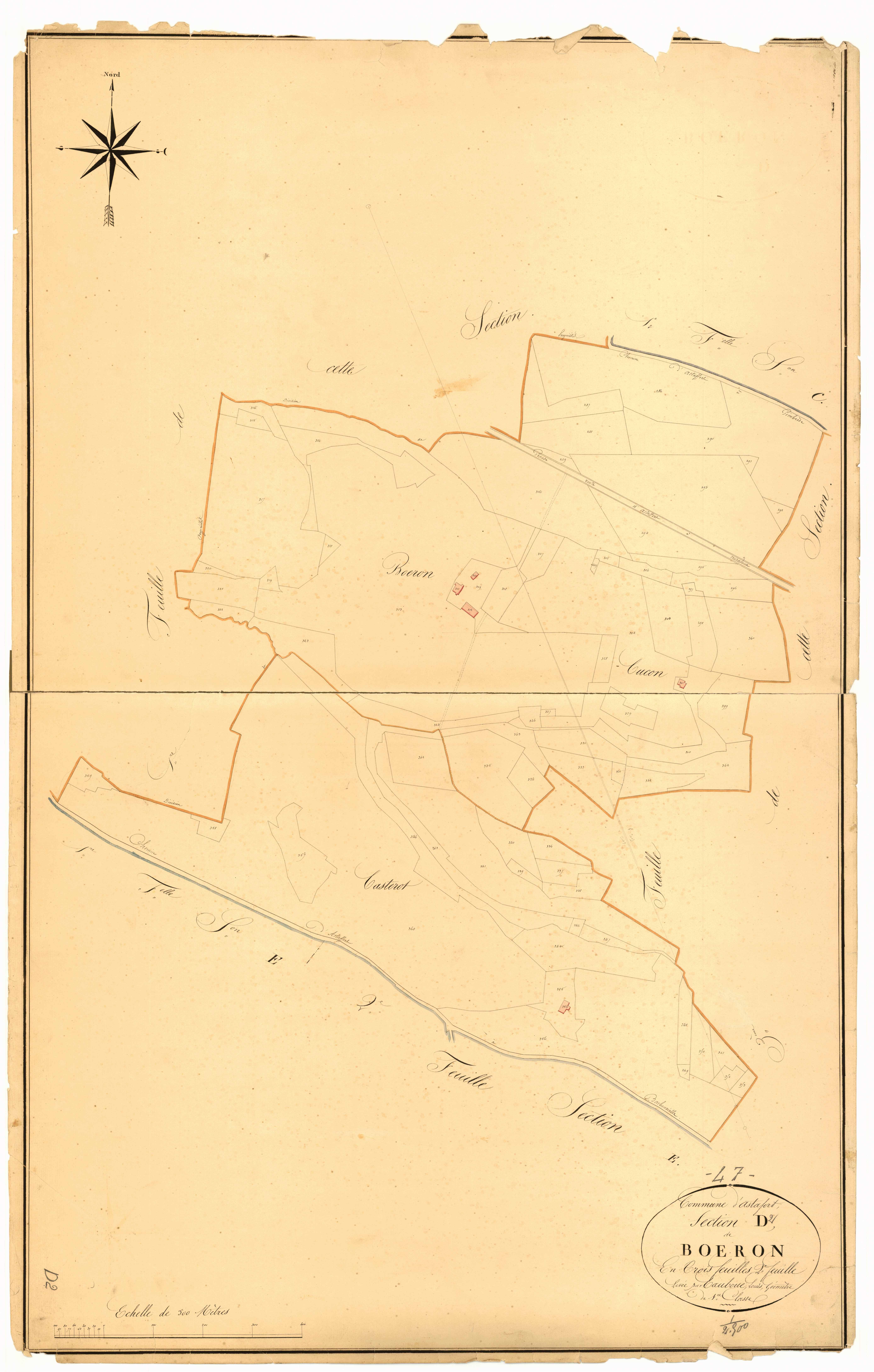 Plan napoléonien, atlas-D2 Boéron, Astaffort