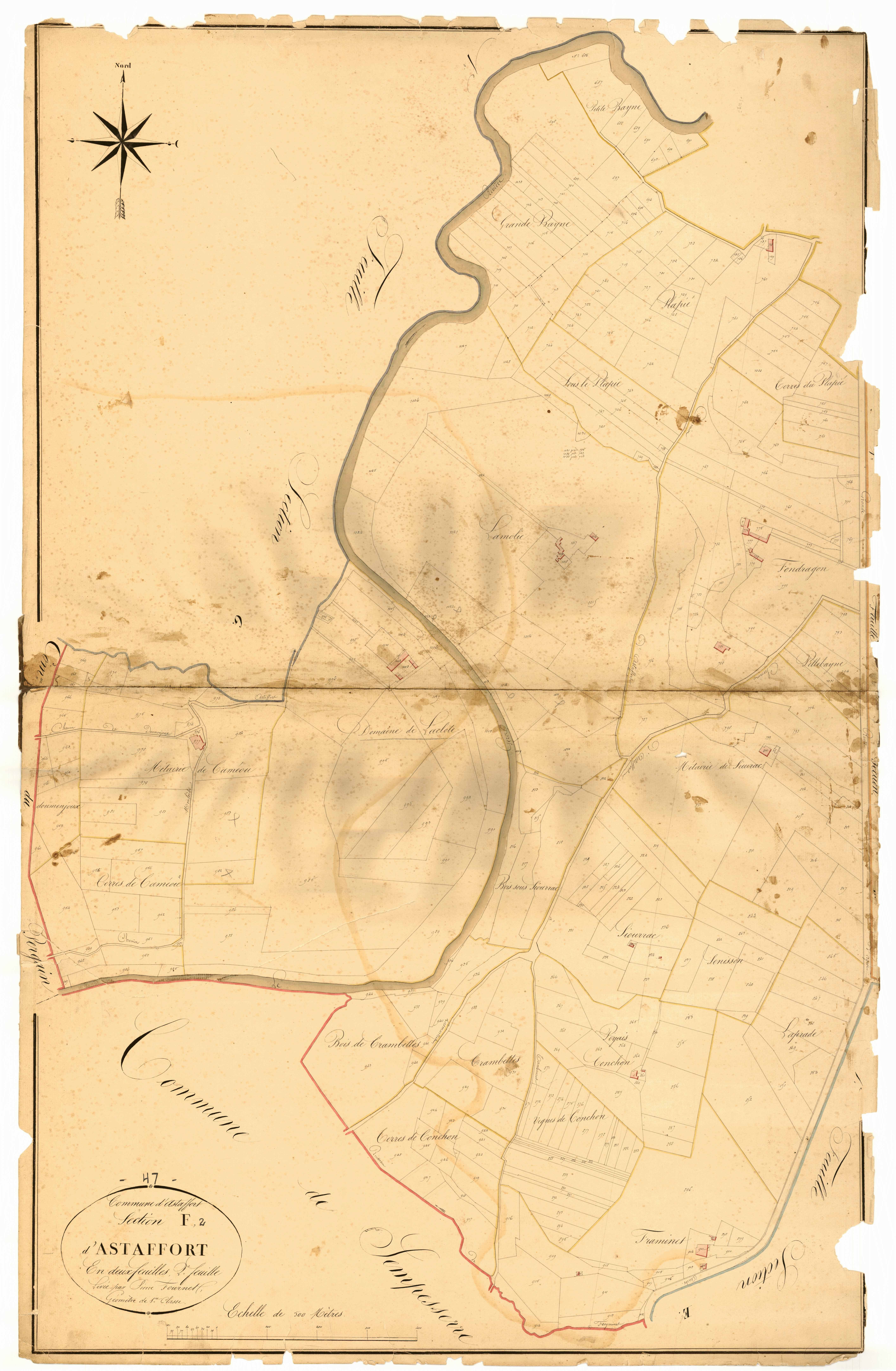 Plan napoléonien, atlas-F2 Astaffort, Astaffort