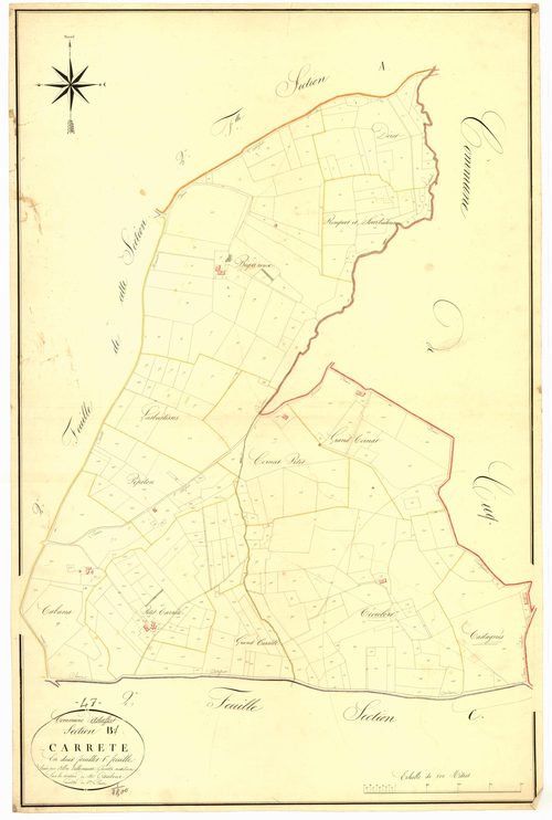 Plan napoléonien, atlas-B1 Carrète, Astaffort